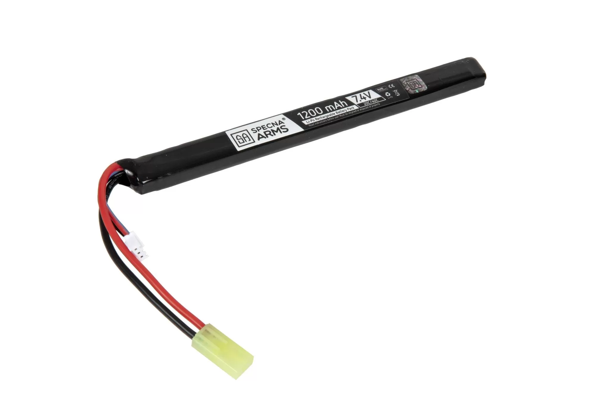 LiPo baterie 7,4V 1200mAh 20C/40C - Tamiya pod kryt zbraní AK