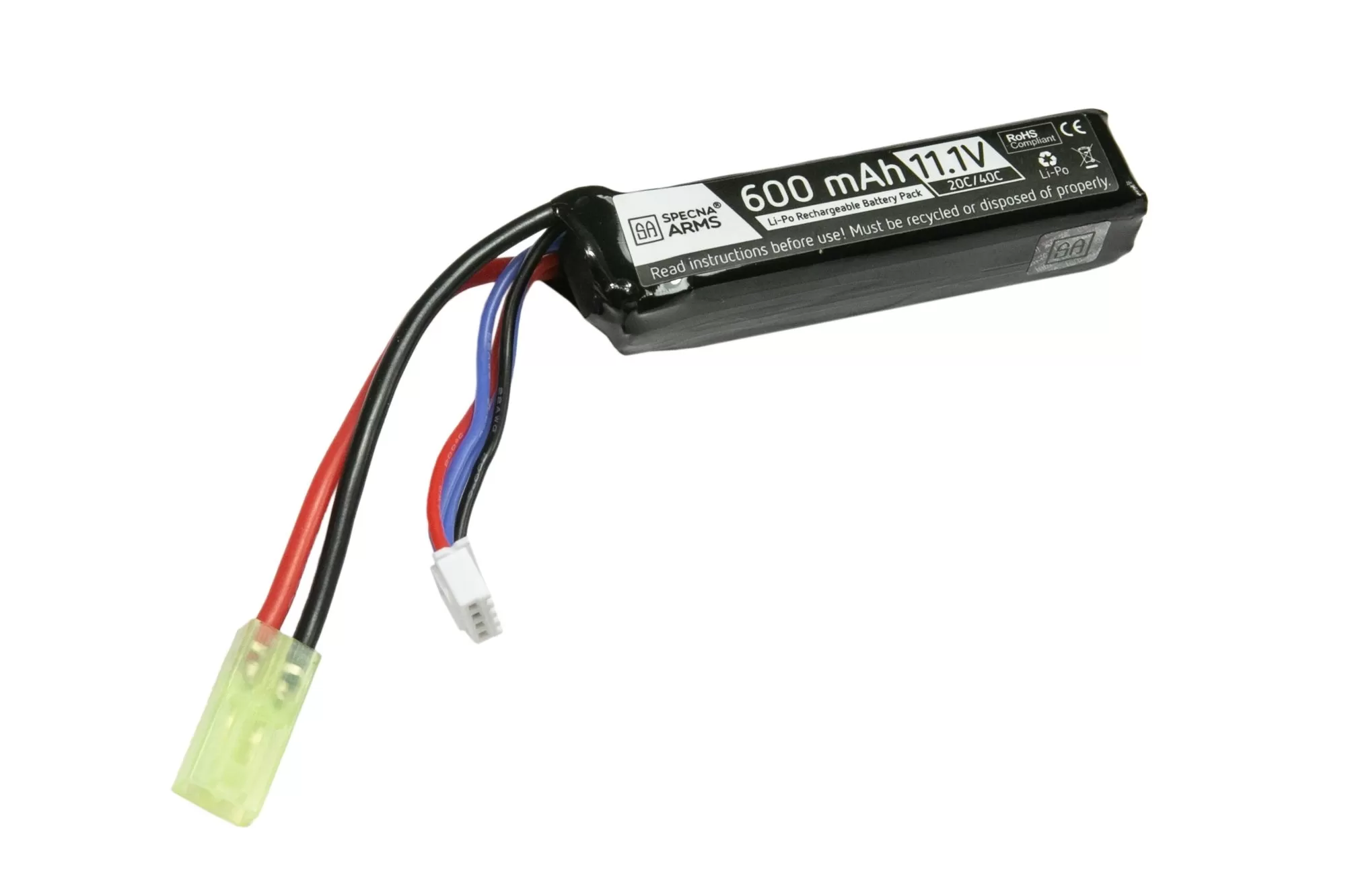 LiPo baterie 11.1V 600mAh 20/40C pro PDW - Tamiya mini