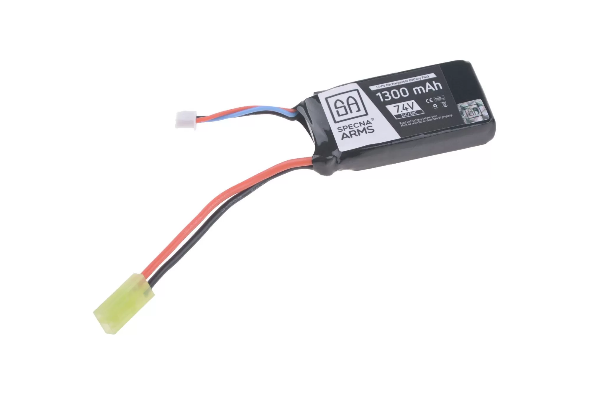 7,4V 1300mAh 15/30C LiPo baterie