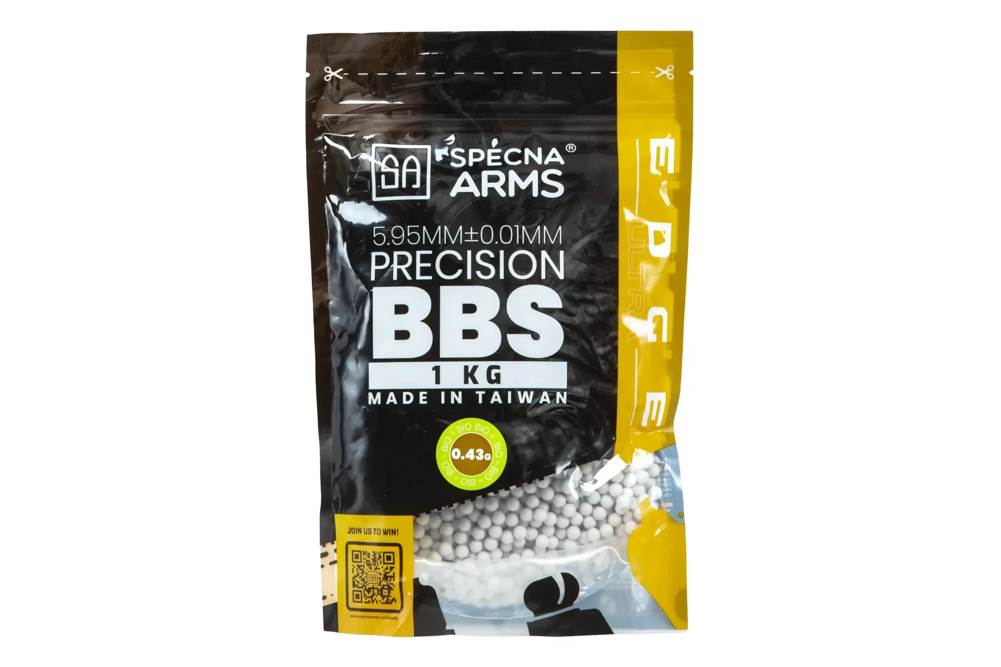 Airsoftové kuličky Přesné 0,43g Specna Arms EDGE ULTRA™ BIO 1 kg - Bílé