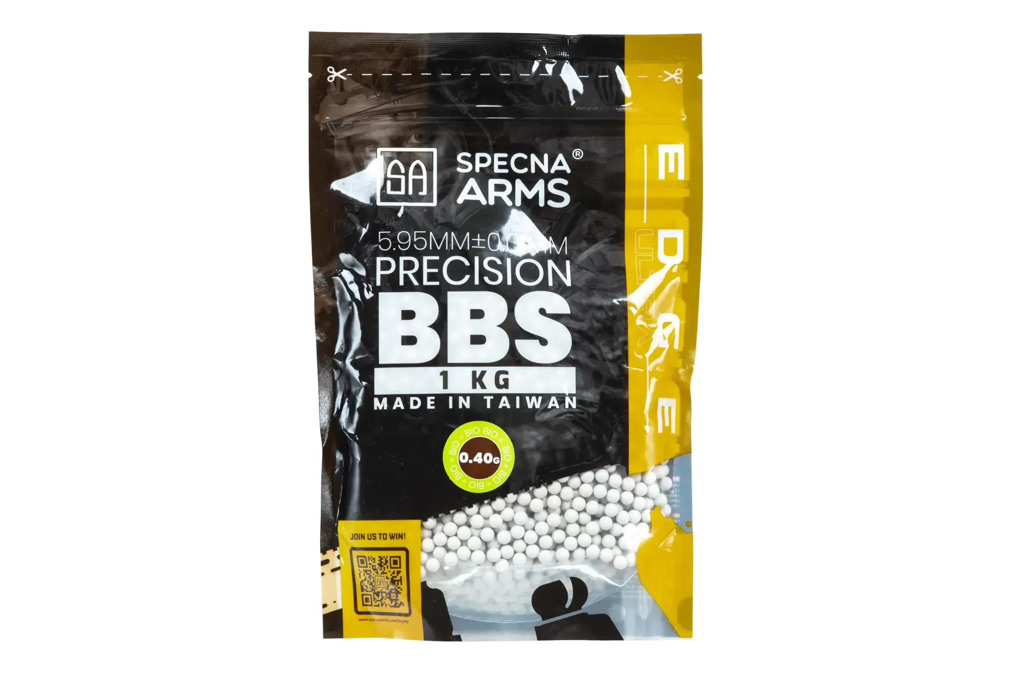 Airsoftové kuličky Přesné 0,40g Specna Arms EDGE ULTRA™ BIO 1 kg - Bílé
