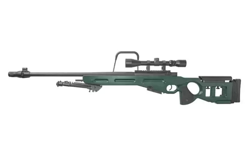 Airsoftová odstřelovací puška SV-98 CORE™ s optikou a dvojnožkou - ruská zelená