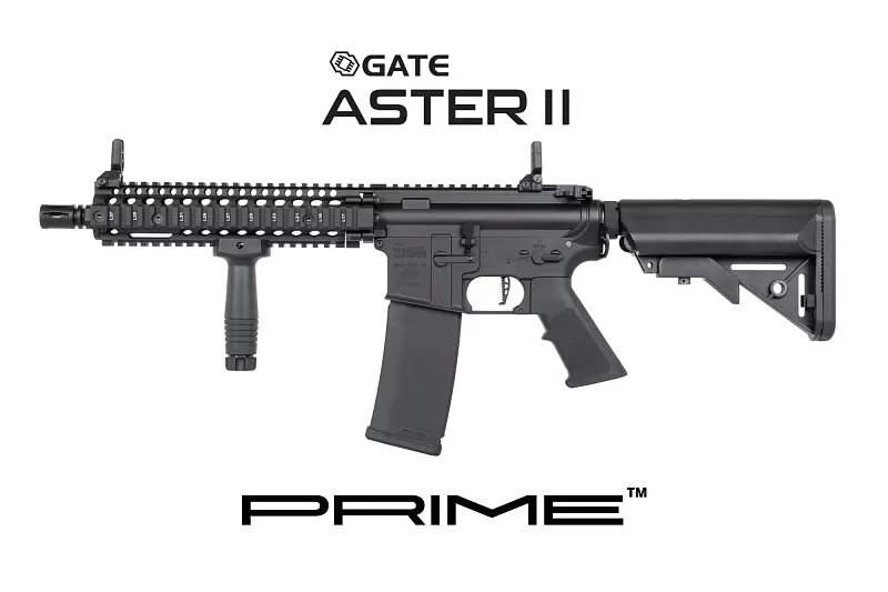 Airsoftová puška Specna Arms Daniel Defense® MK18 SA-P19 Prime™ Aster II ETU s bezkartáčovým motorem - černá