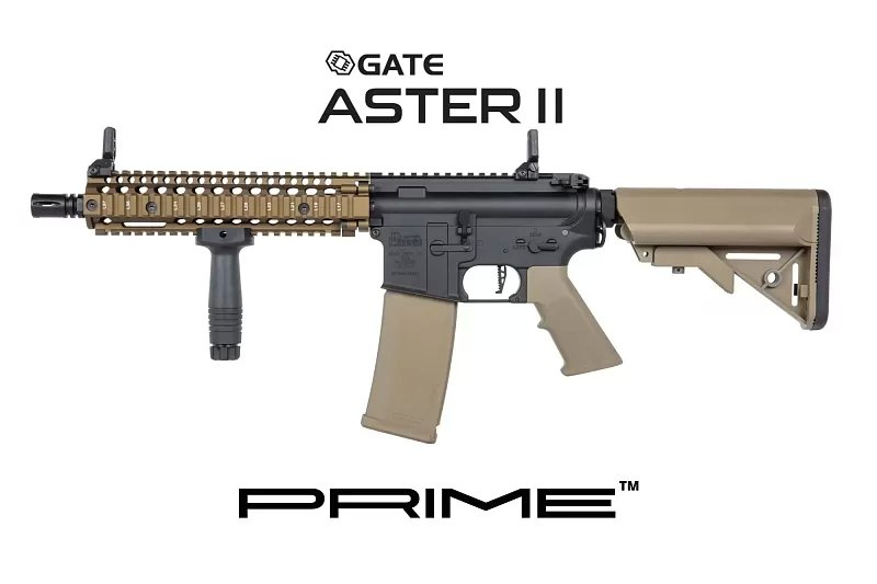 Airsoftová puška Specna Arms Daniel Defense® MK18 SA-P19 Prime™ Aster II ETU s bezkartáčovým motorem - Chaos Bronze