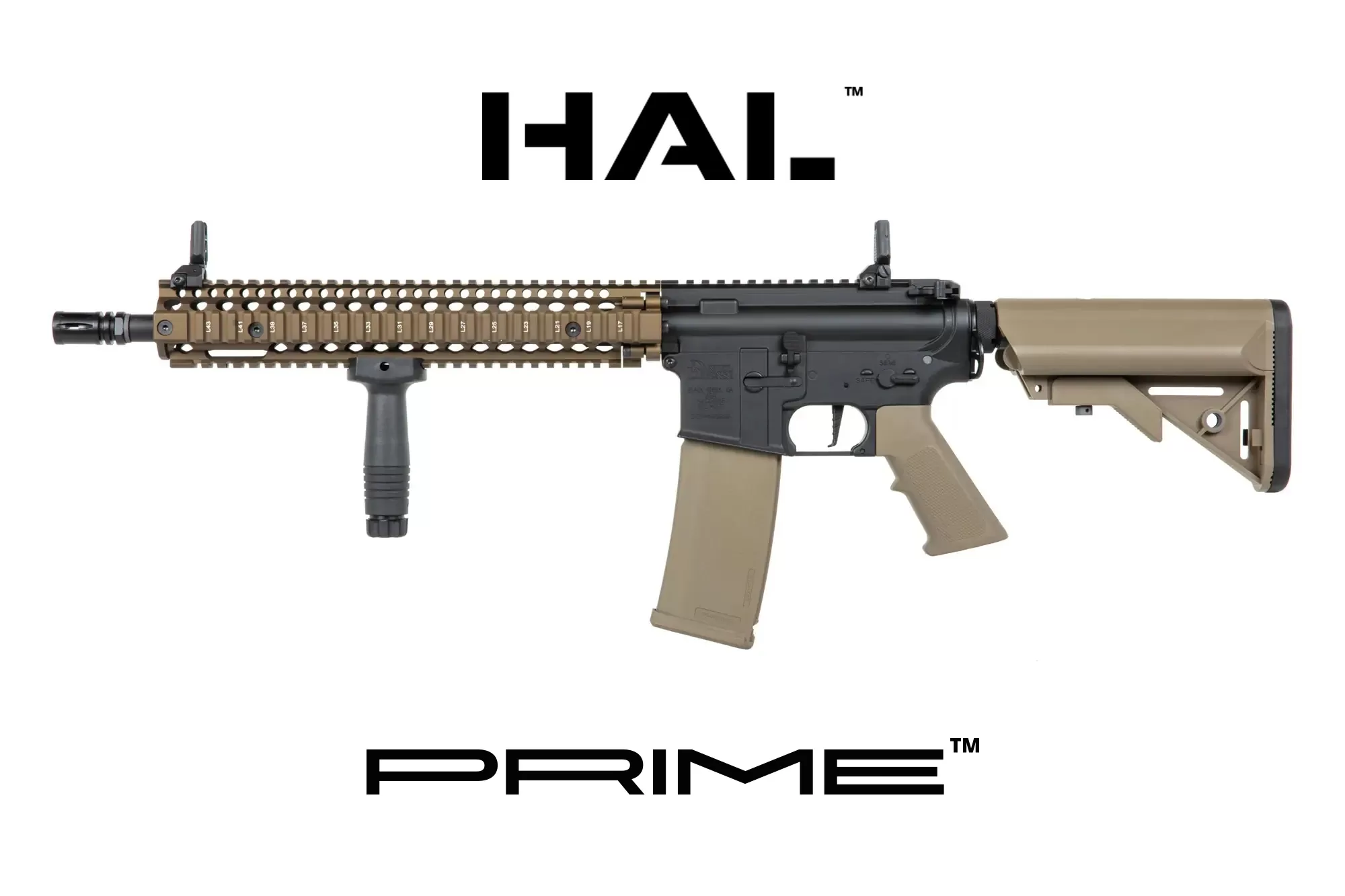 Airsoftová puška Specna Arms Daniel Defense® MK18 SA-P26 Prime™ HAL™ ETU s bezkartáčovým motorem - Chaos Bronze