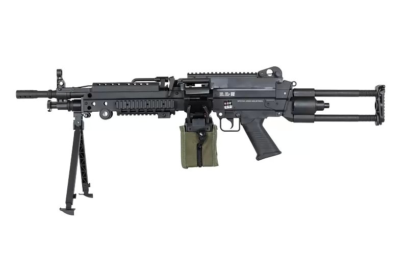 Airsoftový kulomet Specna Arms SA-F249 PARA FLEX™ GATE X-ASR™ - Černý