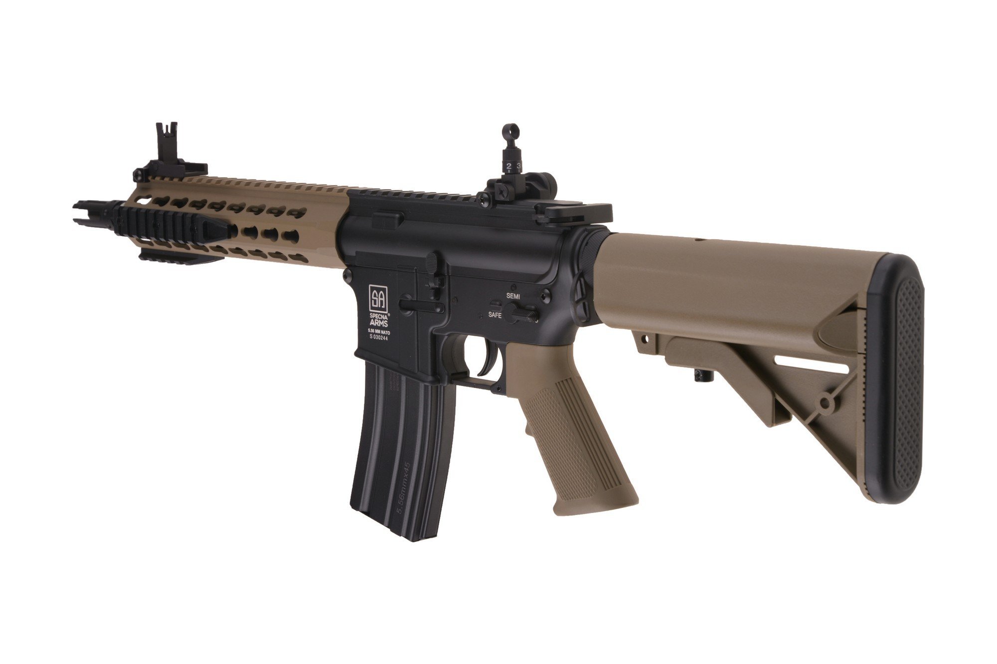 Airsoftová zbraň SA-B12 ONE™ KeyMod 8" SAEC™ System - Half Tan