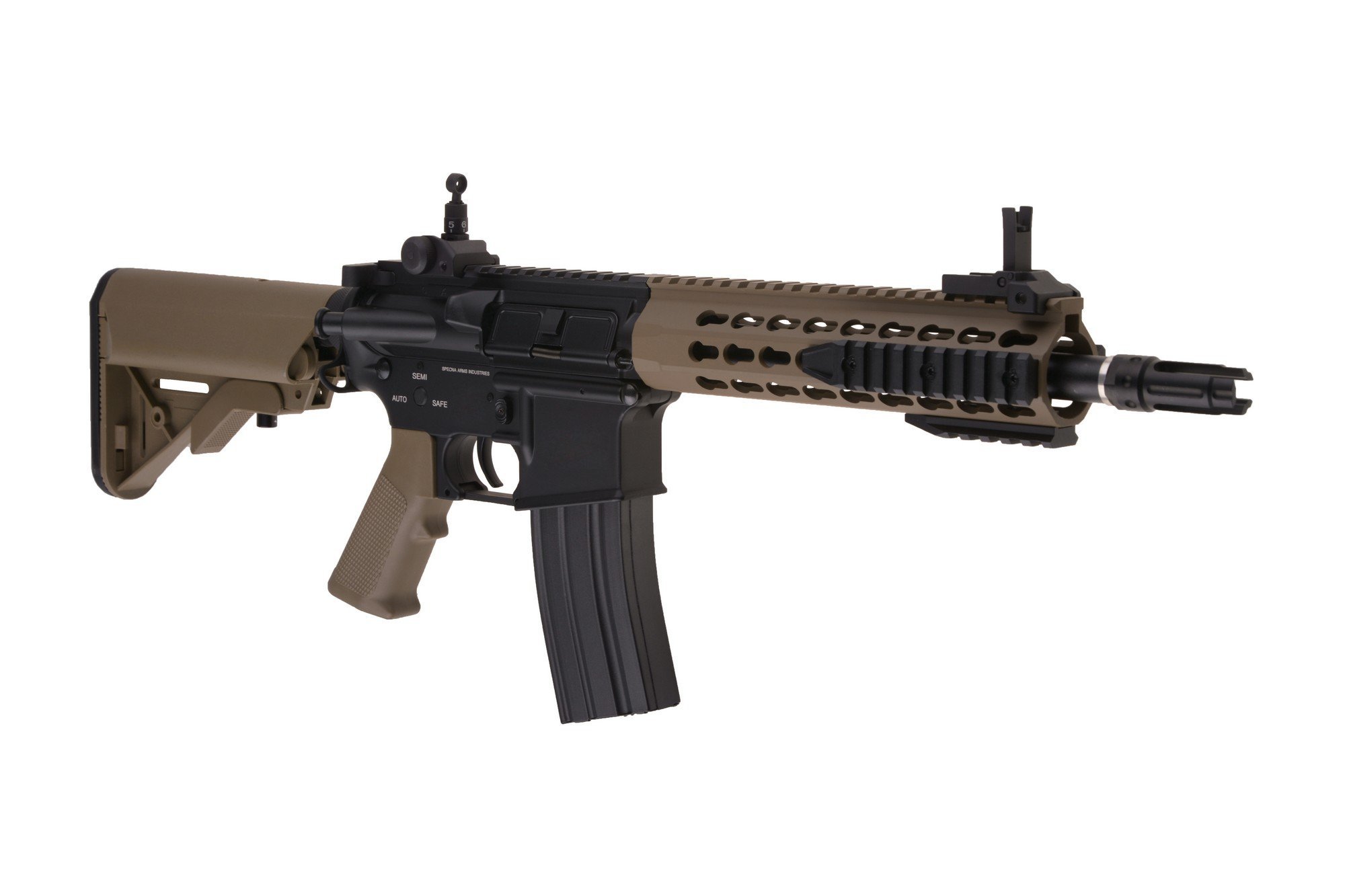 Airsoftová zbraň SA-B12 ONE™ KeyMod 8" SAEC™ System - Half Tan