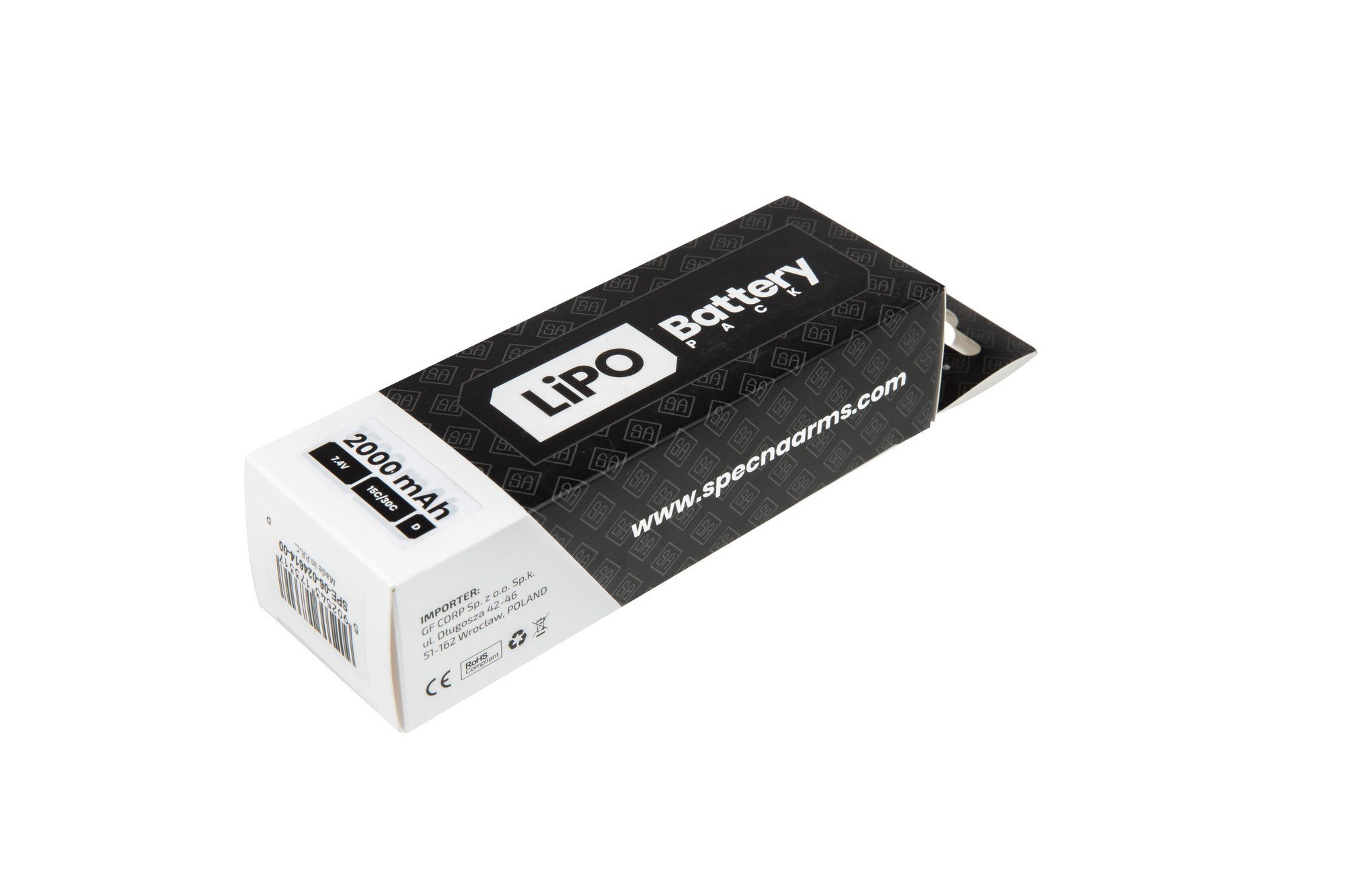 7,4V 2000mAh 15/30C LiPo baterie - T-Connect (Deans)