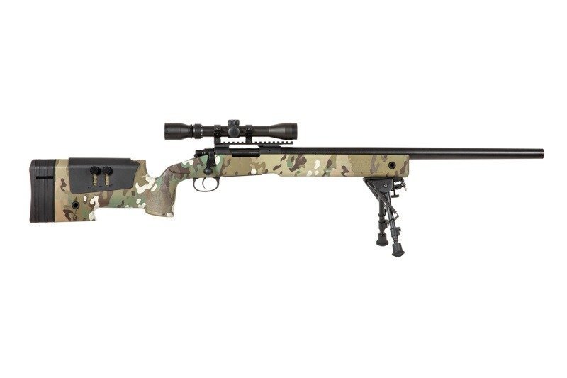 Airsoftová odstřelovací puška SA-S02 CORE™ s optikou a dvojnožkou - MC