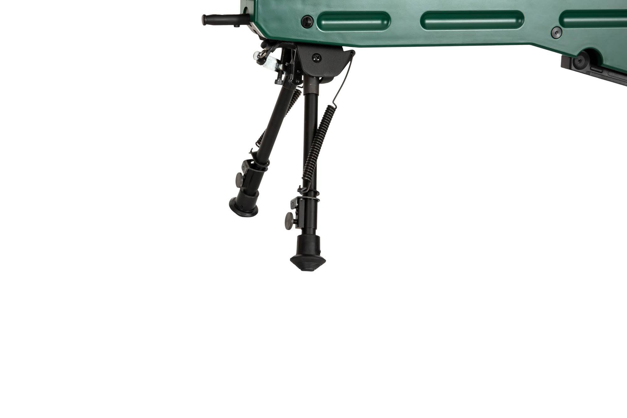 Airsoftová odstřelovací puška SV-98 CORE™ s optikou, dvojnožkou a tlumičem - ruská zelená