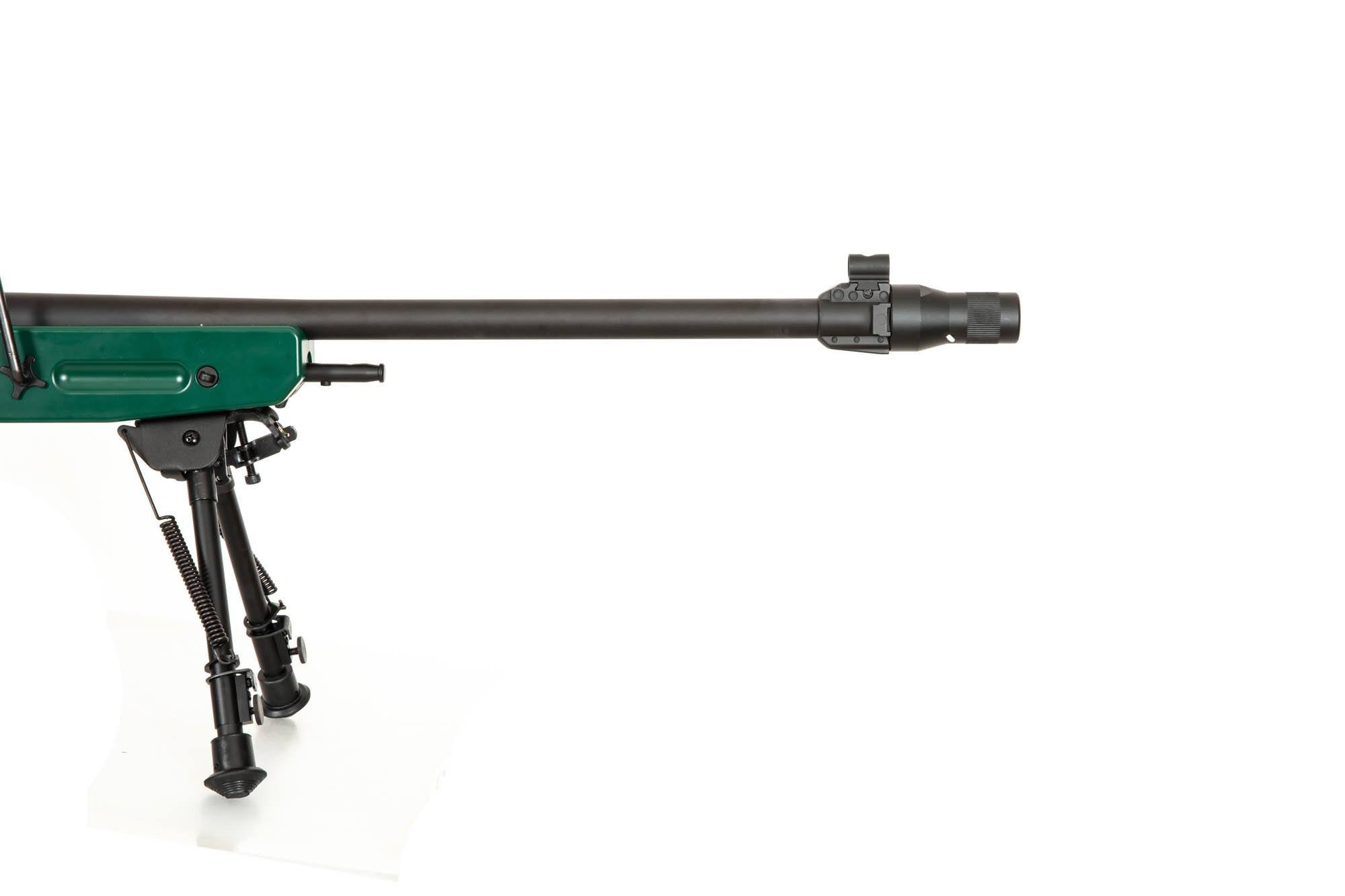 Airsoftová odstřelovací puška SV-98 CORE™ s optikou, dvojnožkou a tlumičem - ruská zelená