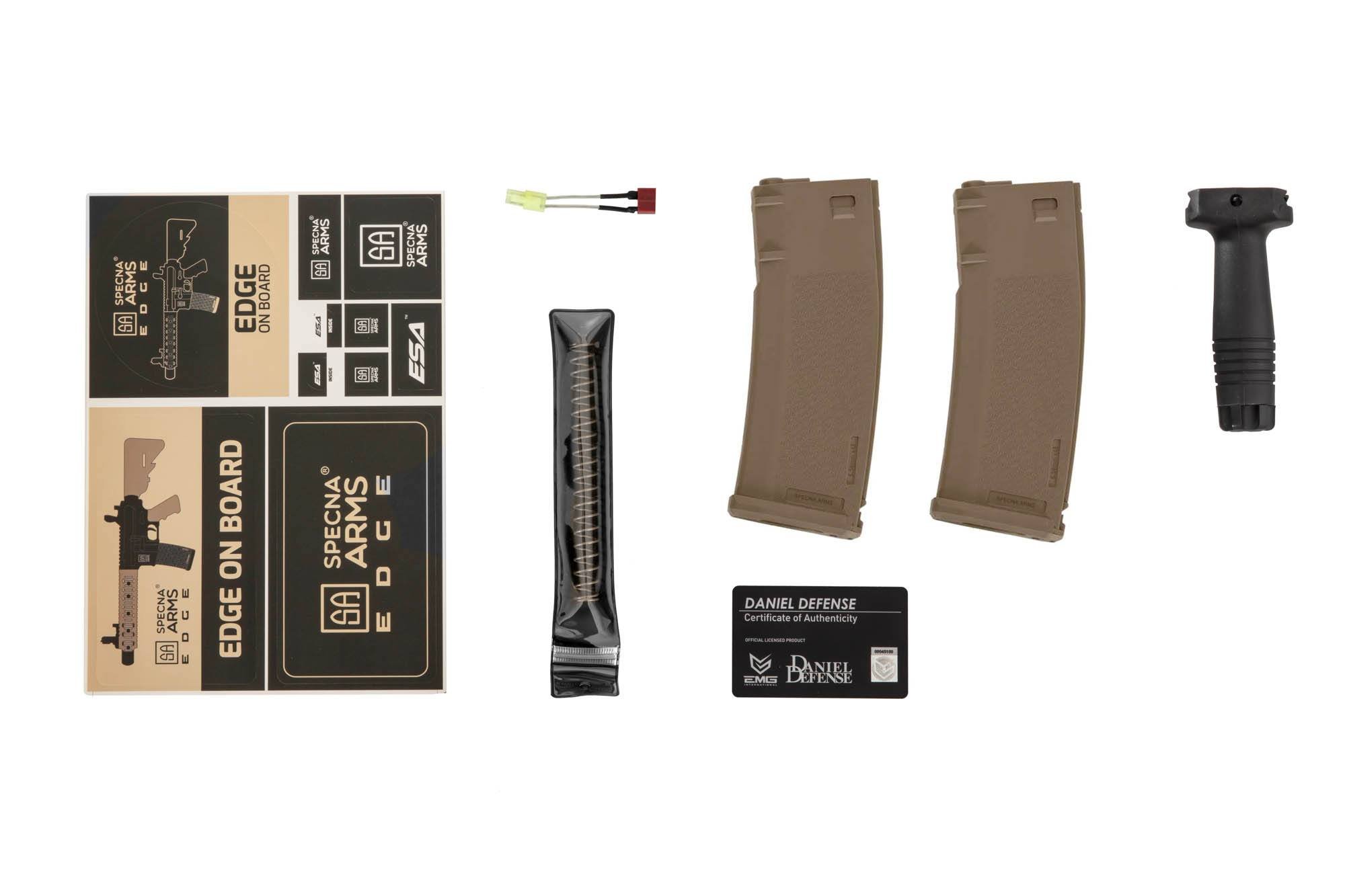 Airsoftová zbraň Daniel Defense® MK18 SA-E19 EDGE™ - Half-tan