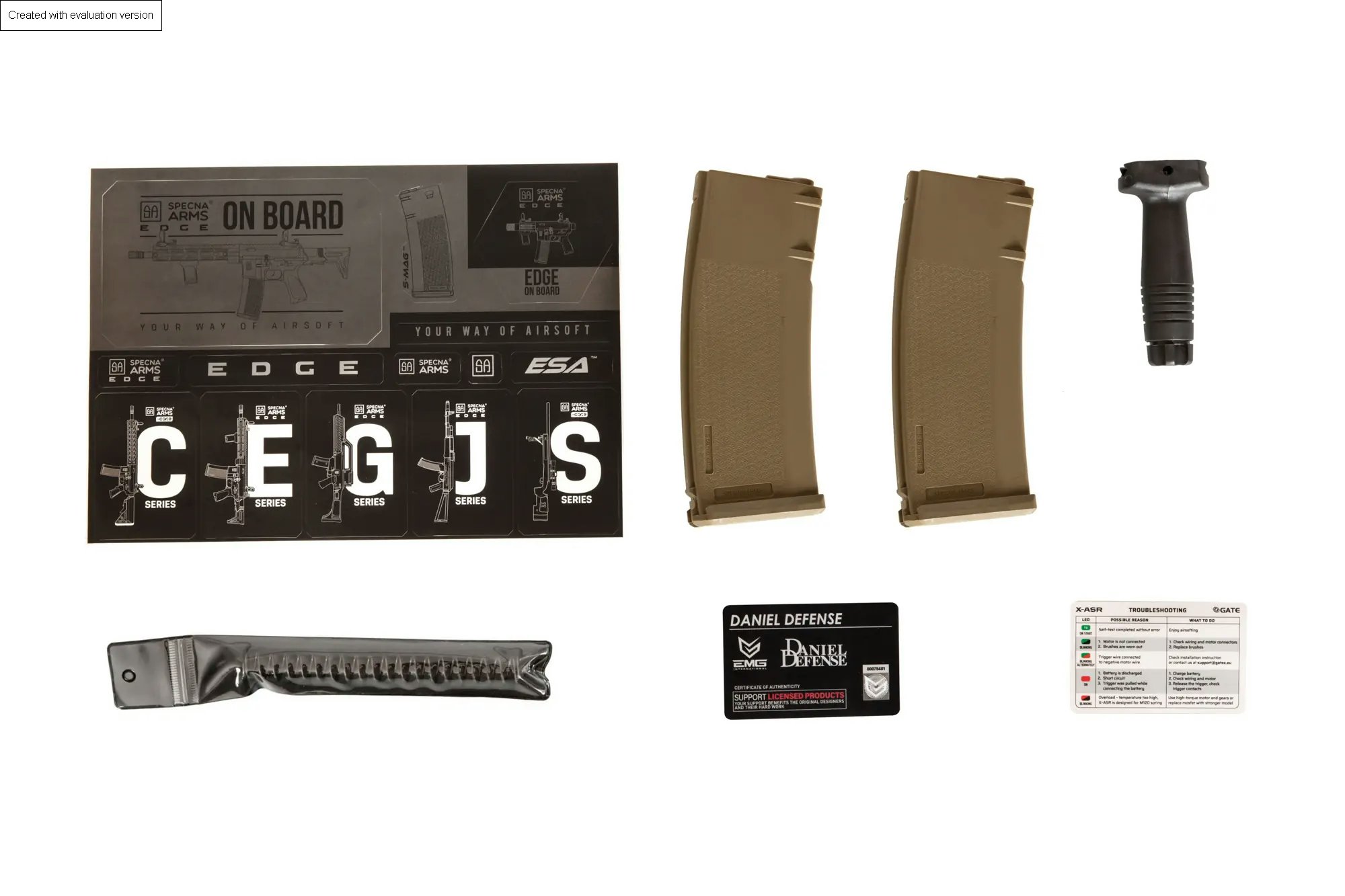 Airsoftová zbraň Daniel Defense® MK18 SA-E26 EDGE™ - Chaos Bronze