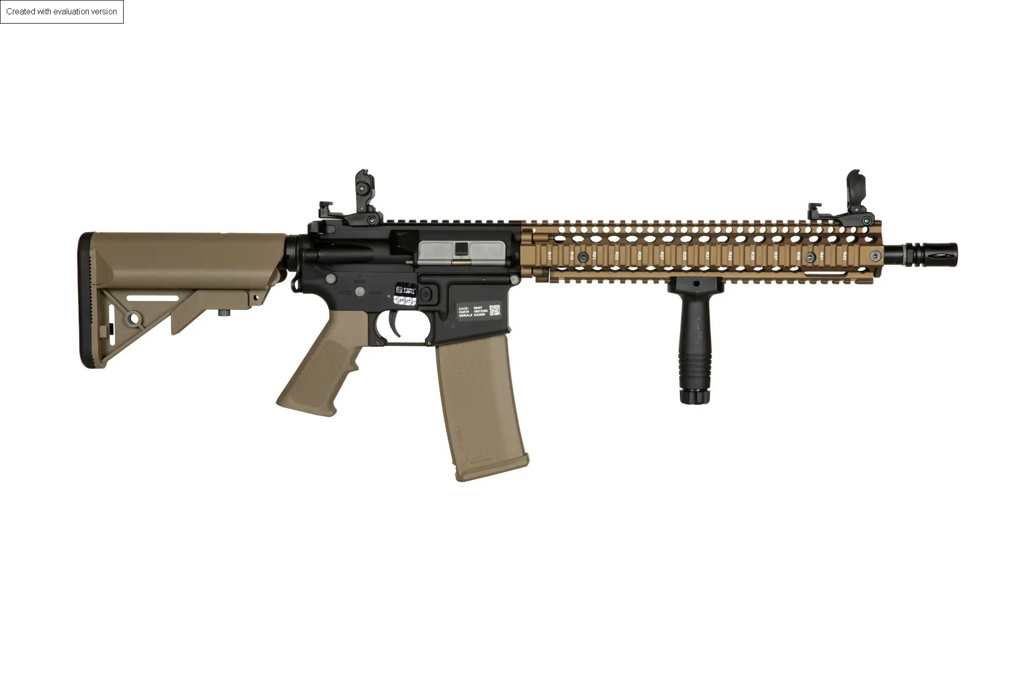 Airsoftová zbraň Daniel Defense® MK18 SA-E26 EDGE™ - Chaos Bronze