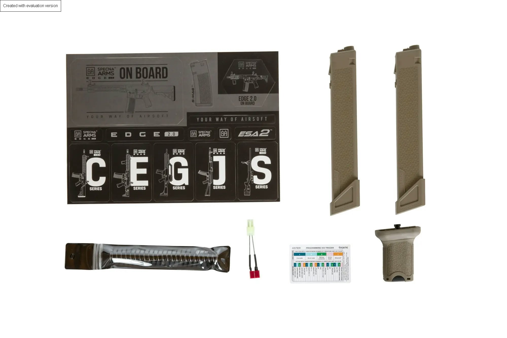 Airsoftový samopal SA-X01 EDGE 2.0 GATE ASTER - half-tan