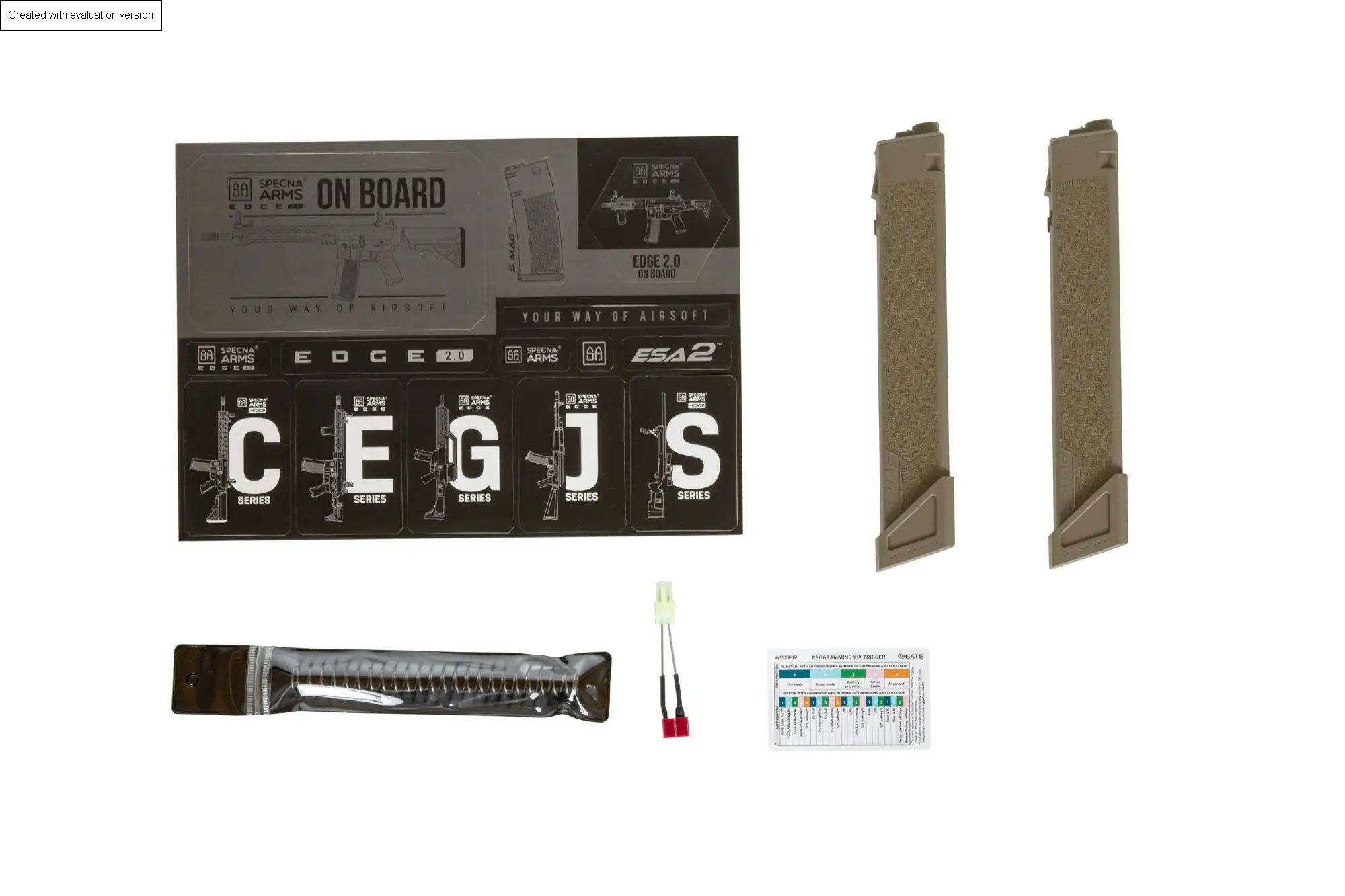 Airsoftový samopal SA-X02 EDGE 2.0 GATE ASTER - half-tan
