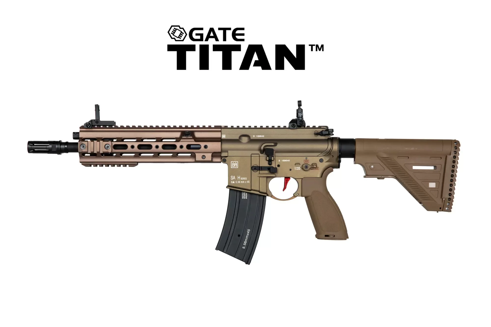 Airsoftová zbraň SA-H12 ONE™ TITAN™ V2 Custom - Tan