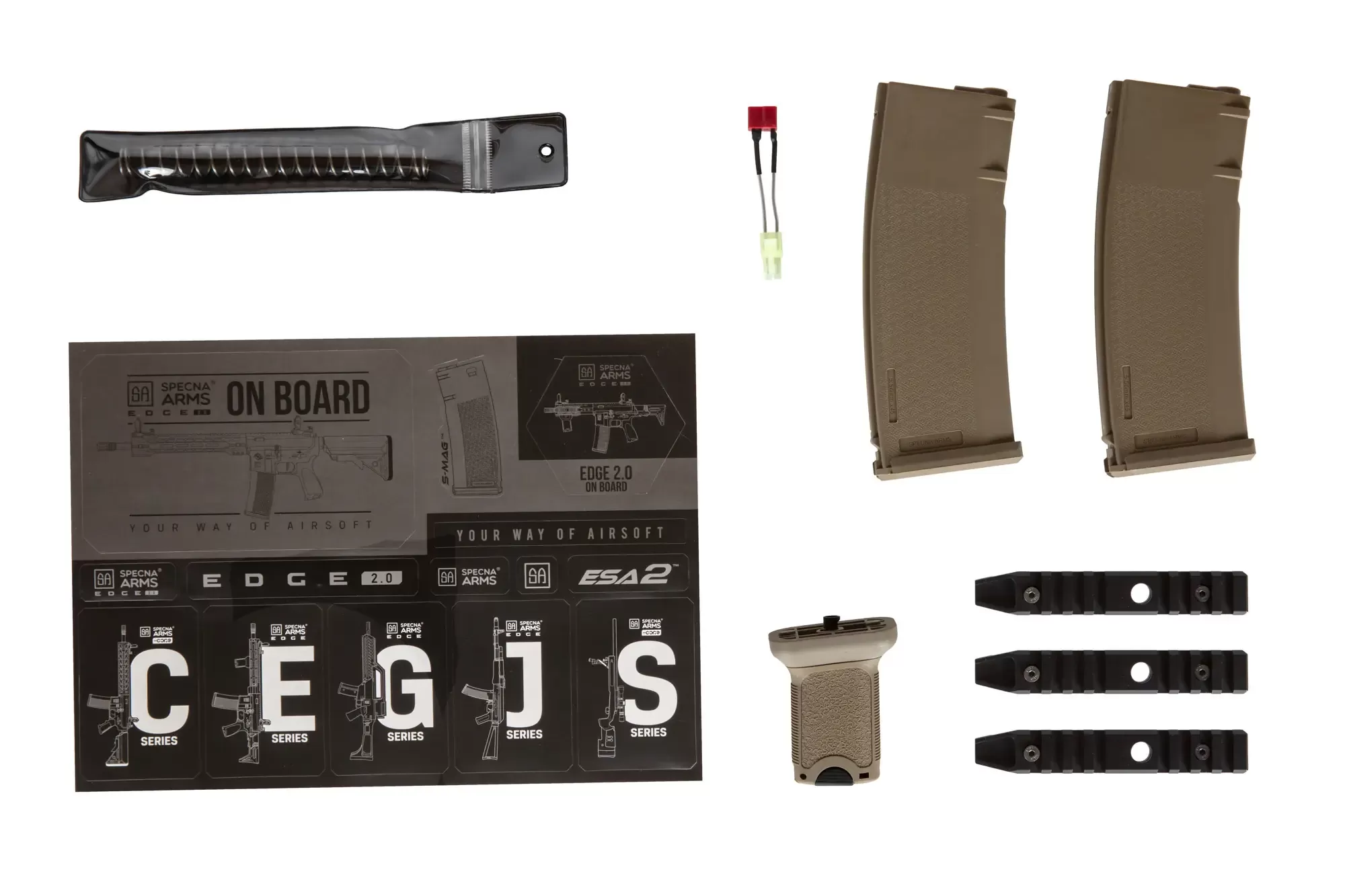 Airsoftová zbraň SA-E09-RH EDGE 2.0™ Heavy Ops Stock - Half Tan
