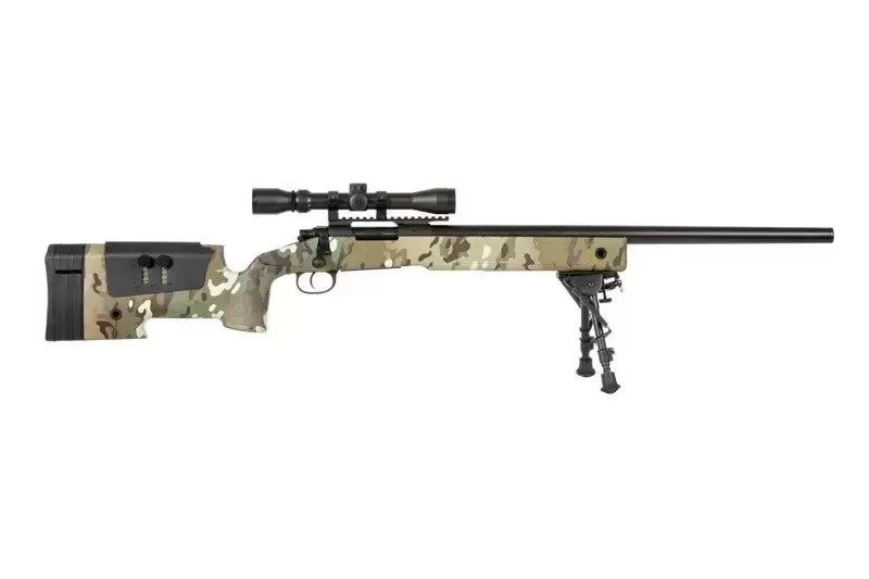 Airsoftová puška SA-S02 CORE™ High Velocity s optikou a dvojnožkou - MC