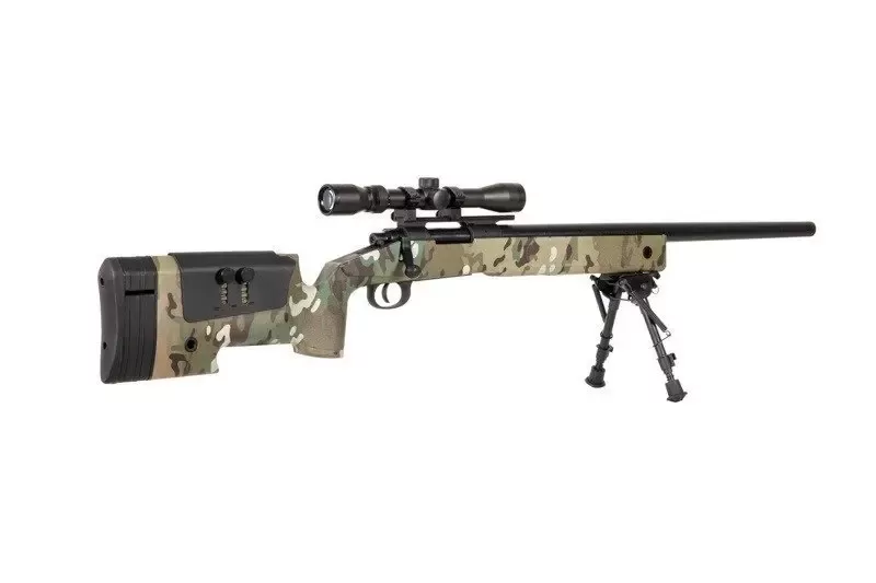 Airsoftová puška SA-S02 CORE™ High Velocity s optikou a dvojnožkou - MC