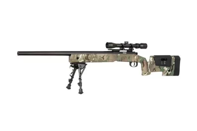 Airsoftová puška SA-S02 CORE™ High Velocity s optikou a dvojnožkou - MC