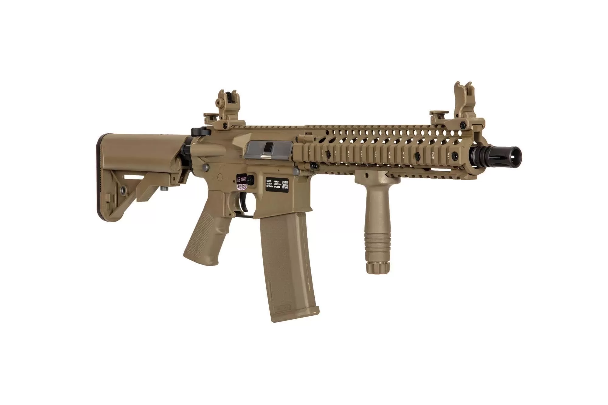 Airsoftová puška Daniel Defense® MK18 SA-C19 CORE™ X-ASR™ - Hnědá