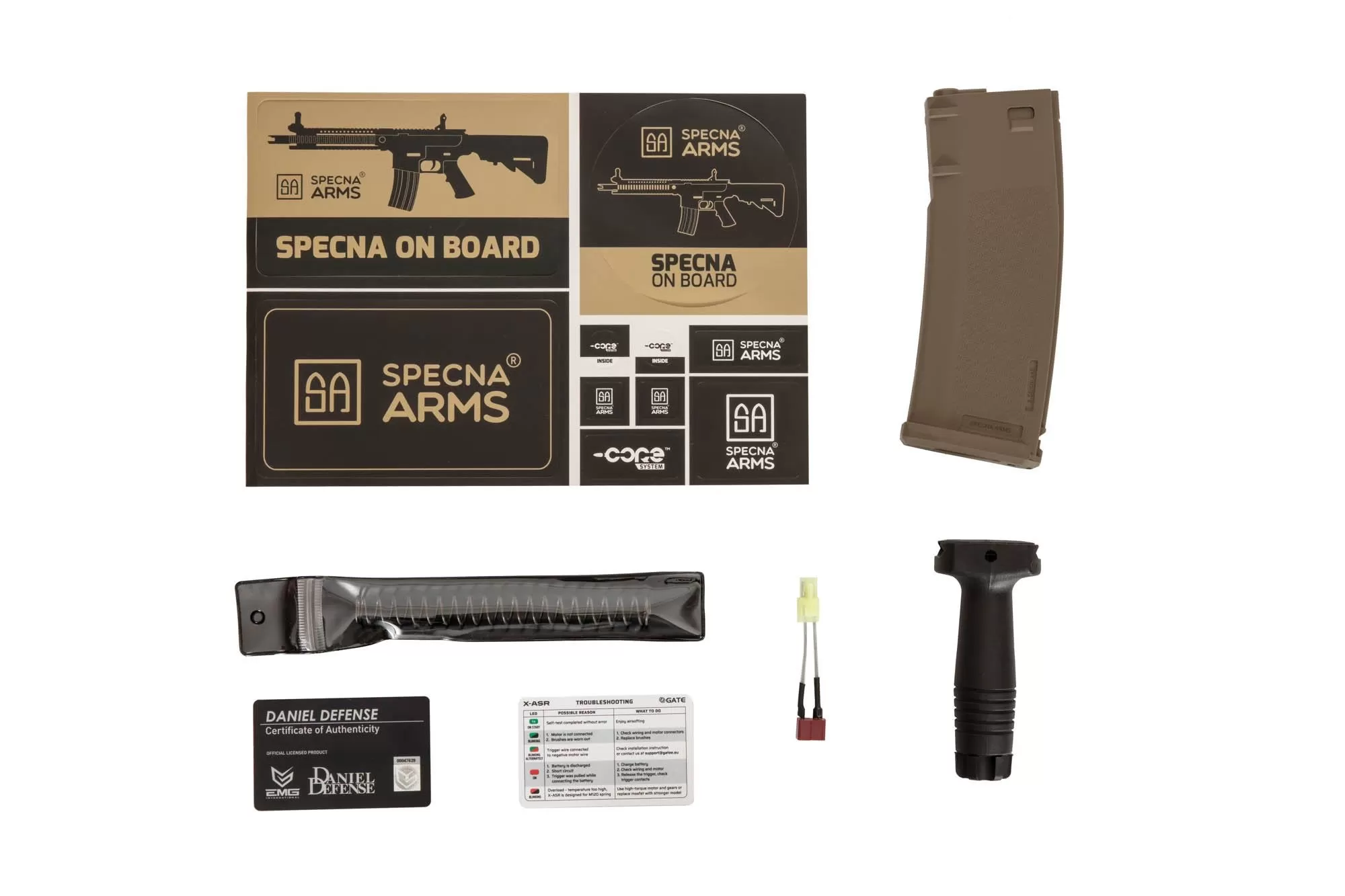 Airsoftová puška Daniel Defense® MK18 SA-C19 CORE™ X-ASR™ - Chaos Bronze