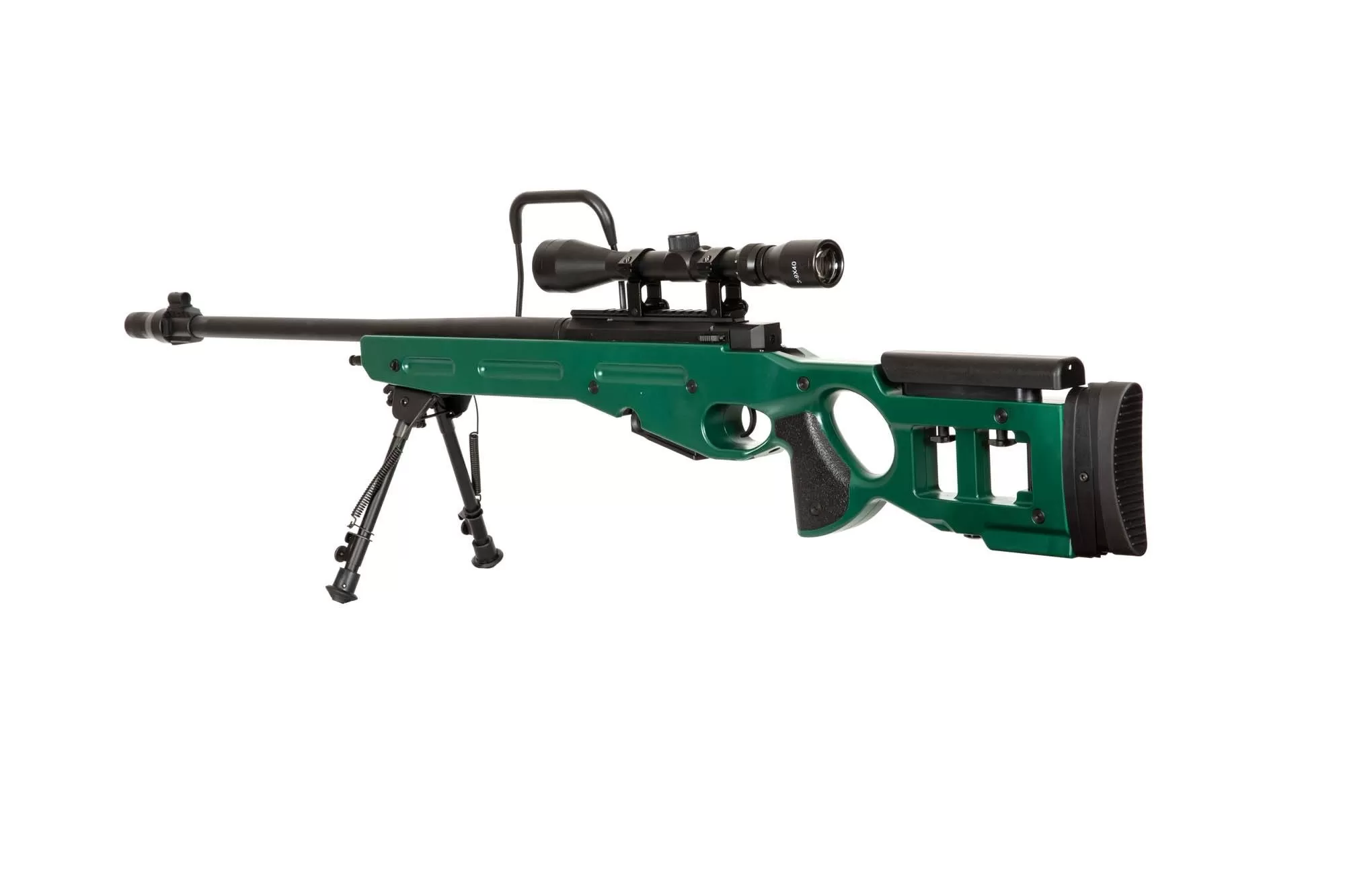 Airsoftová odstřelovací puška SV-98 CORE™ s optikou, dvojnožkou a tlumičem - ruská zelená