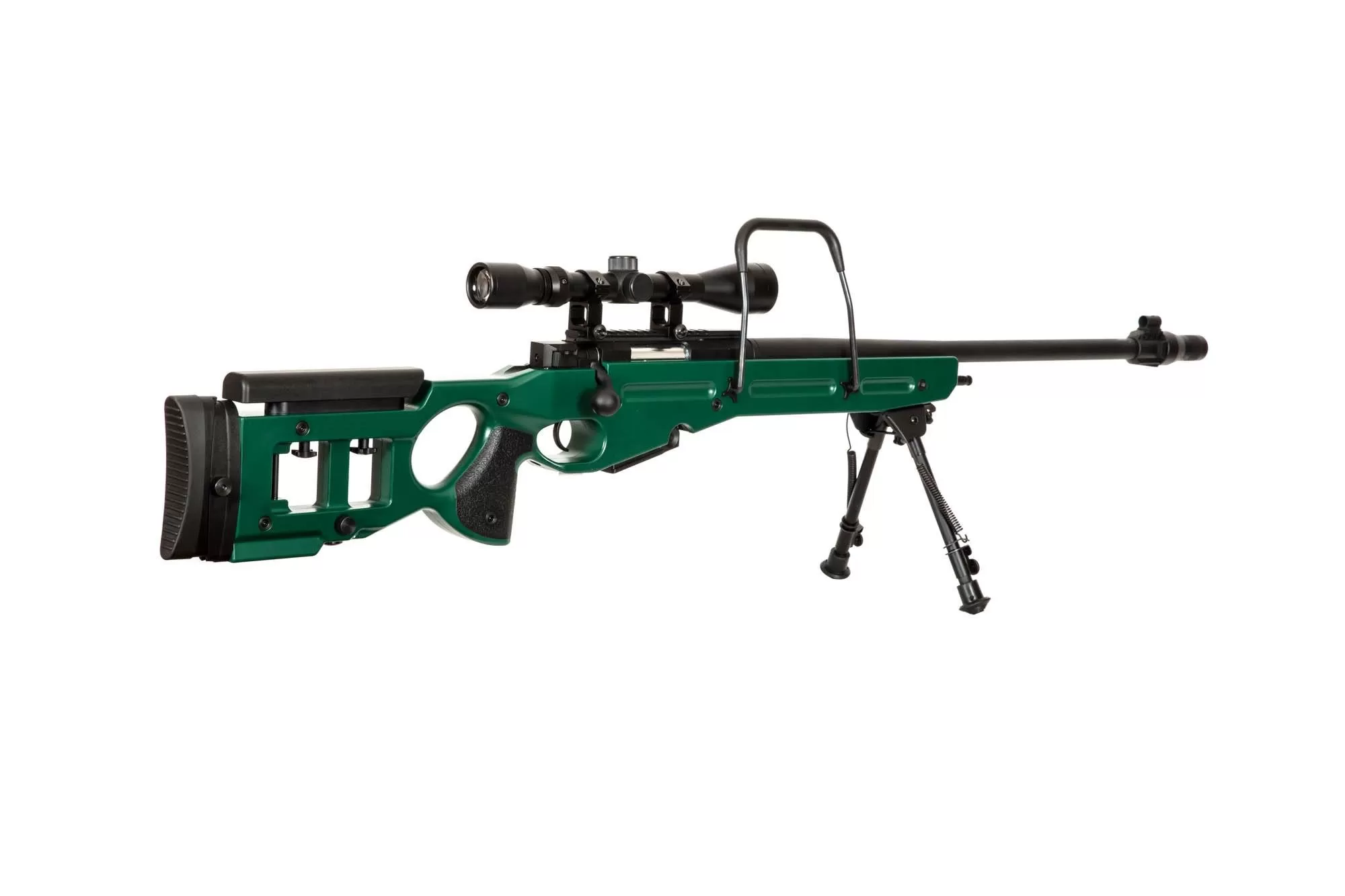 Airsoftová odstřelovací puška SV-98 CORE™ s optikou, dvojnožkou a tlumičem - ruská zelená