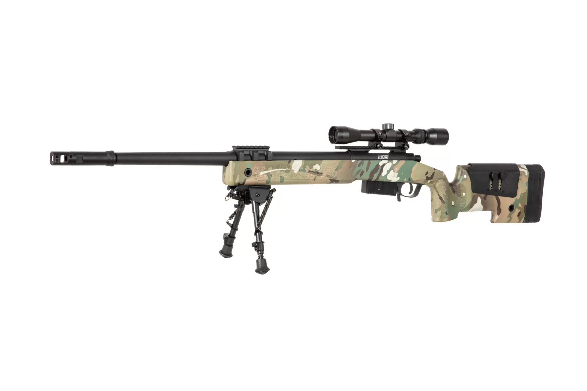 Airsoftová odstřelovací puška - SA- S03 CORE™ High Velocity s optikou a dvojnožkou - MC