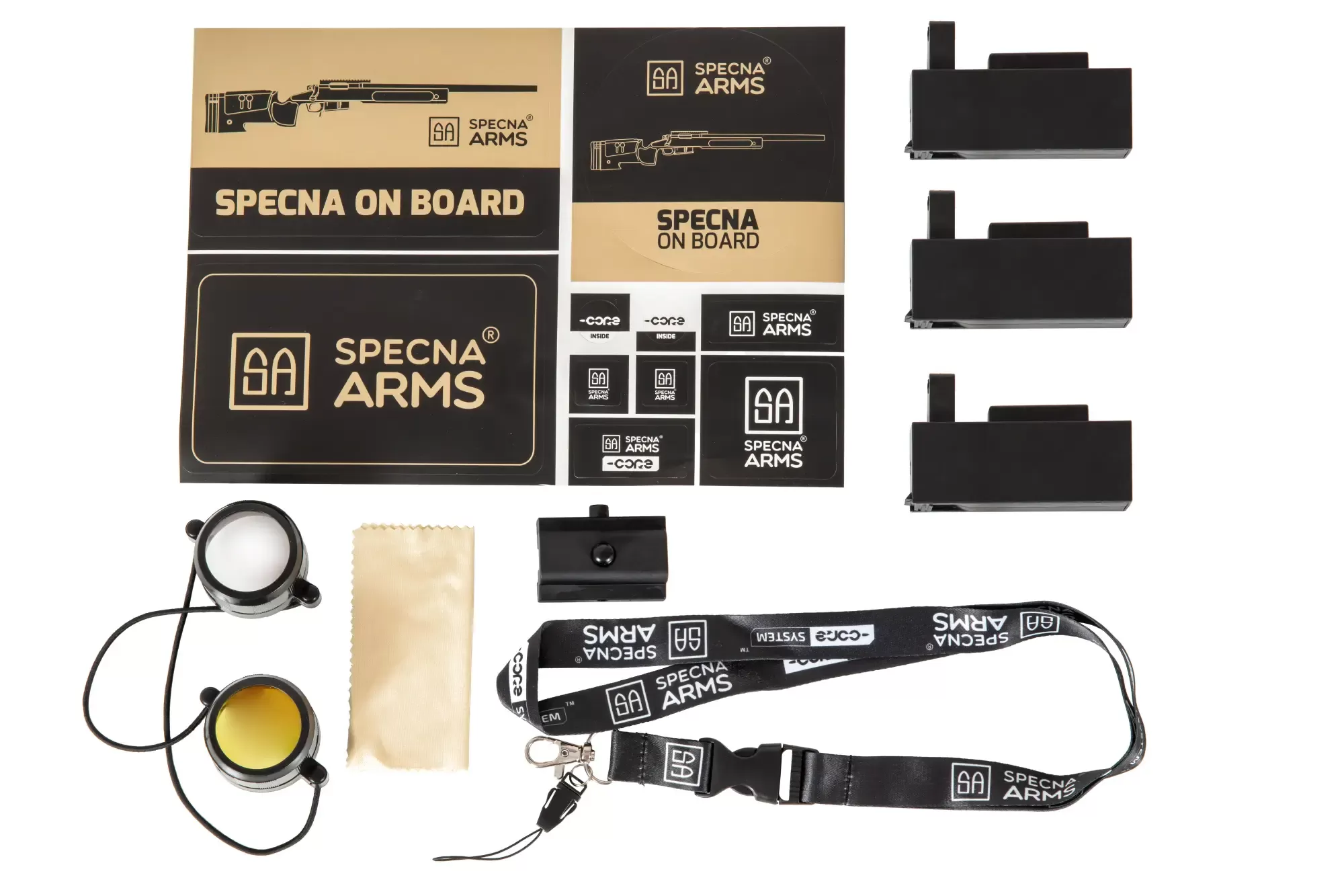 Airsoftová odstřelovací puška SA-S02 CORE™ s optikou a dvojnožkou - MC