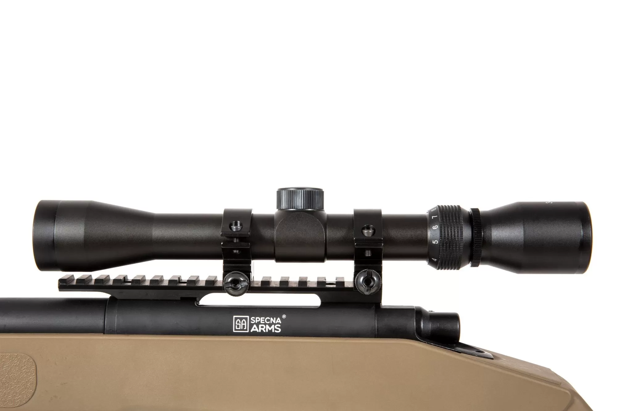 Airsoftová puška s optikou a dvojnožkou SA-S02 CORE™ - hnědá