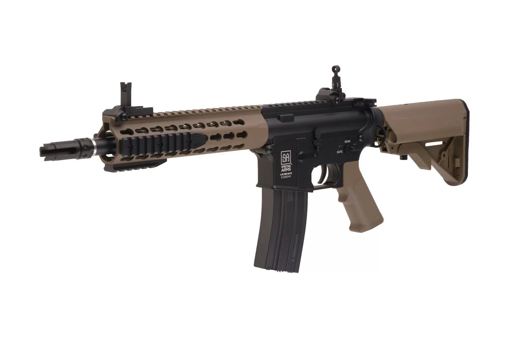Airsoftová zbraň SA-B12 ONE™ KeyMod 8" SAEC™ System - Half Tan