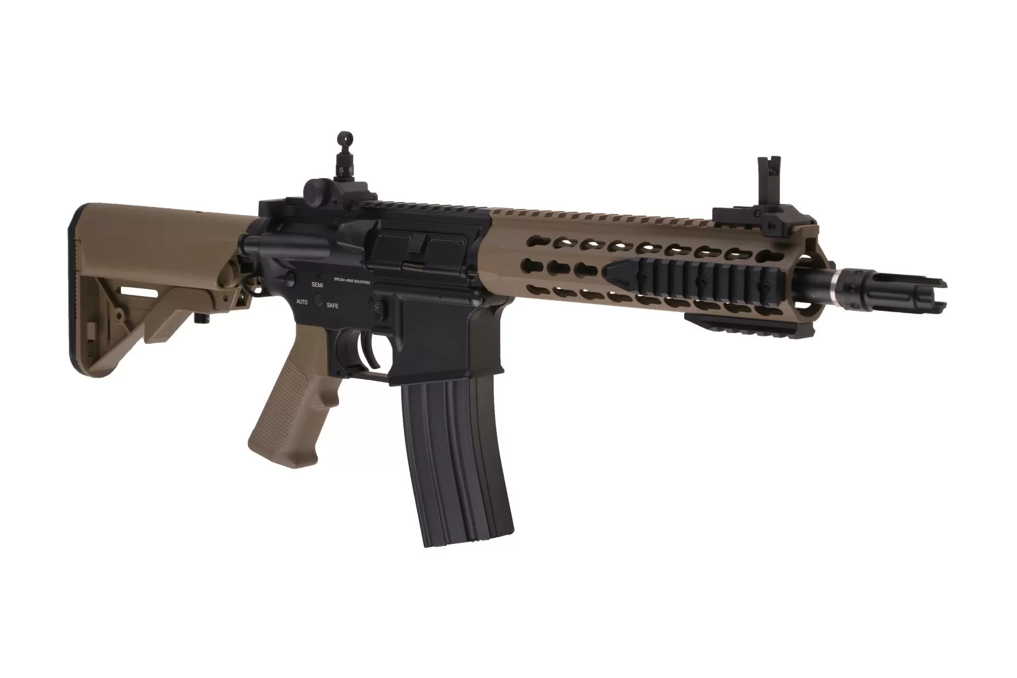 Airsoftová zbraň SA-B12 ONE™ KeyMod 8" SAEC™ System - Half Tan