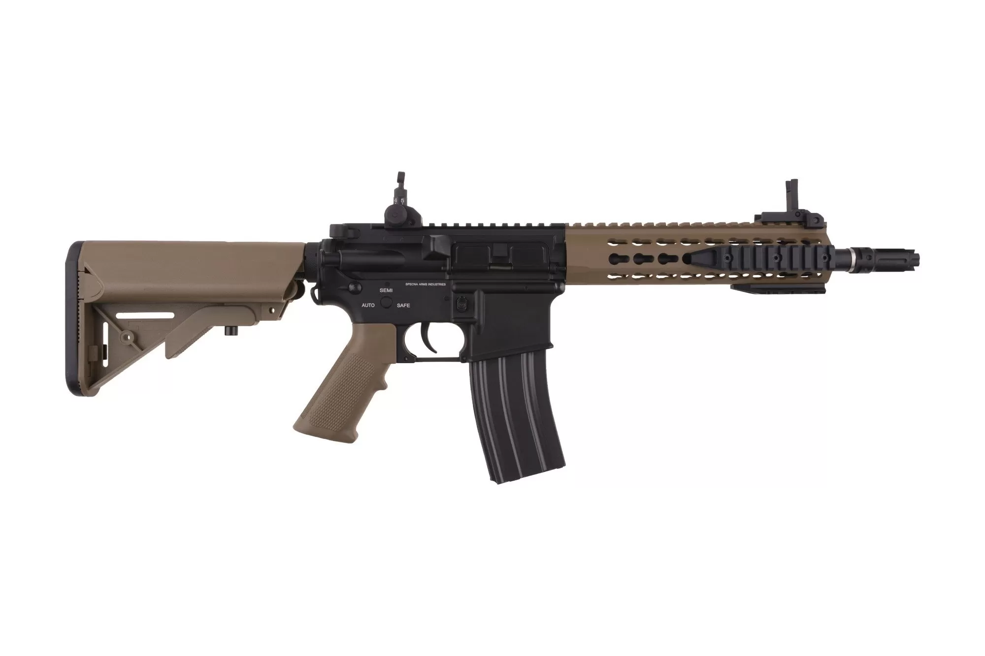 Airsoftová zbraň SA-B12 ONE™ KeyMod 8" SAEC™ System - Half Tan