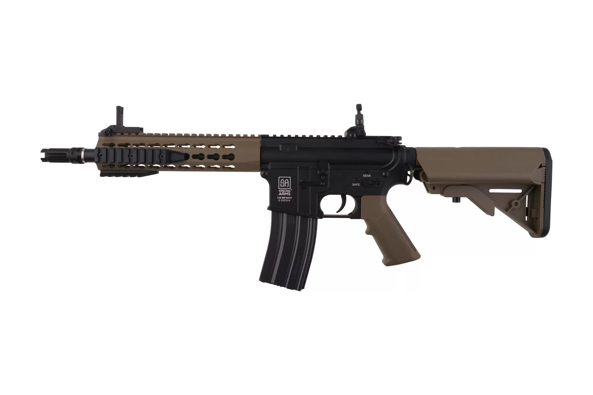 Airsoftová zbraň SA-B12 ONE™ KeyMod 8" SAEC™ System - Half Tan