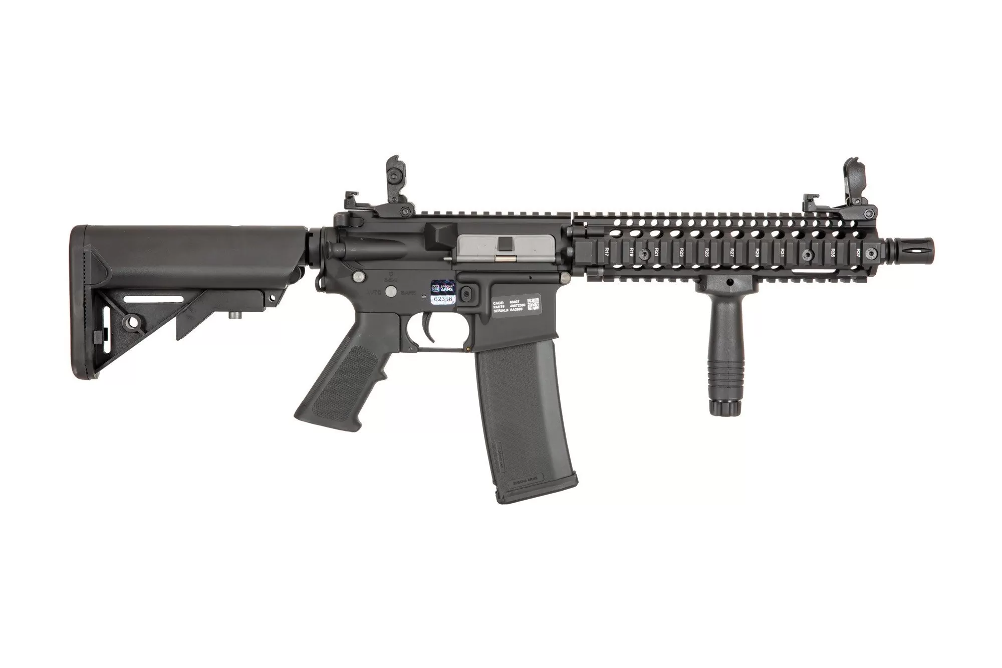 Airsoftová puška Specna Arms Daniel Defense® MK18 SA-E19 EDGE™ Kestrel™ ETU 1.14 J Černá
