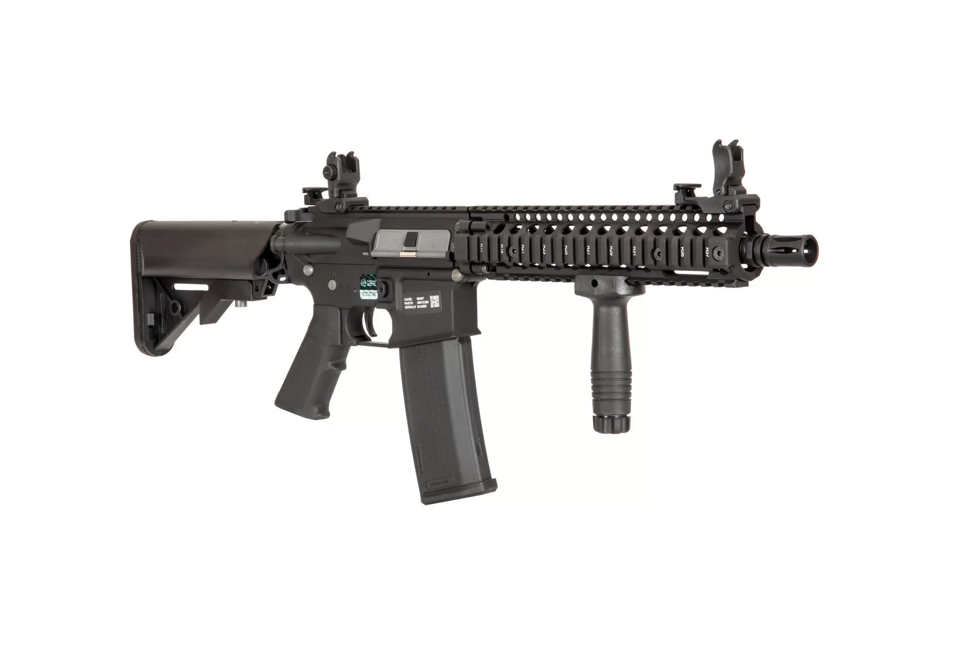 Airsoftová puška Specna Arms Daniel Defense® MK18 SA-E19 EDGE™ Kestrel™ ETU 1.14 J Černá