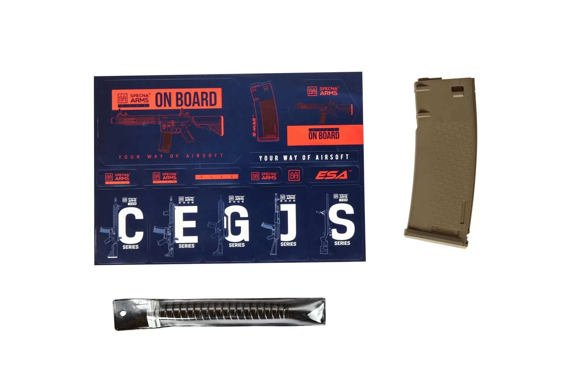 Airsoftová puška Specna Arms SA-F01 FLEX™ GATE X-ASR 1.14 J - Half-Tan