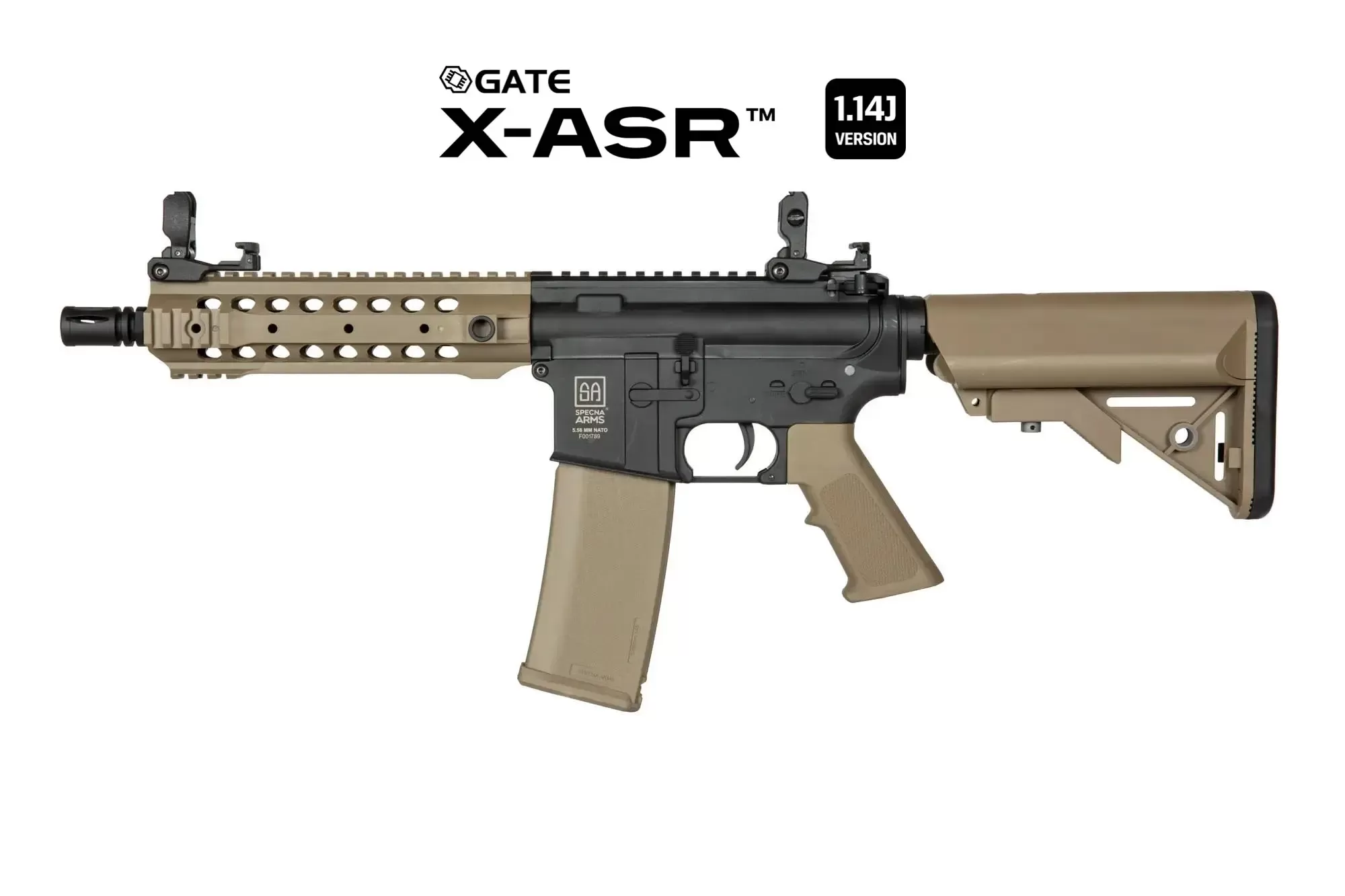 Airsoftová puška Specna Arms SA-F01 FLEX™ GATE X-ASR 1.14 J - Half-Tan