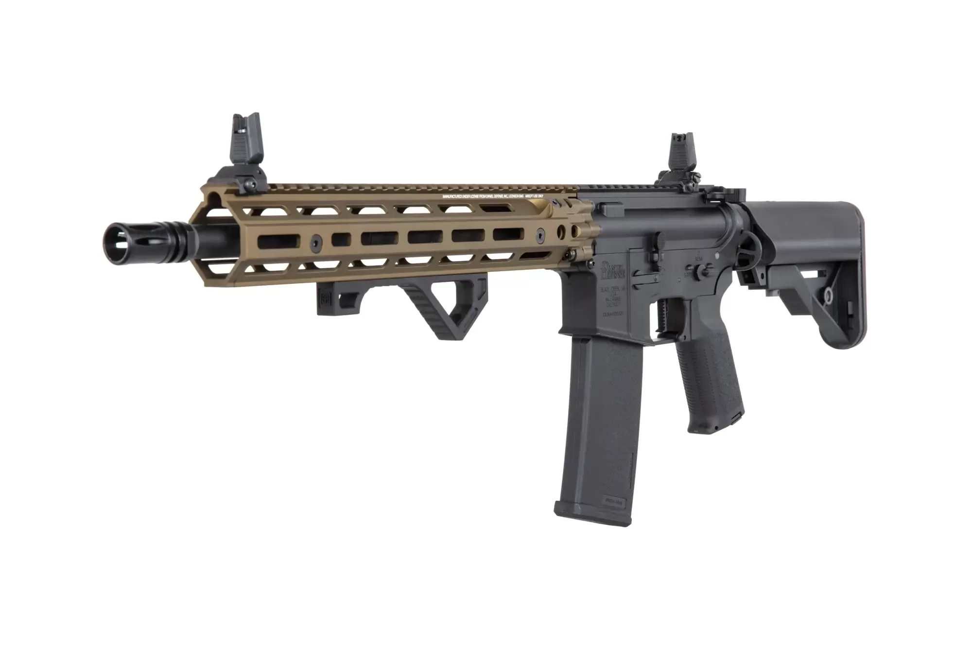 Airsoftová puška Specna Arms Daniel Defense® RIS III 12,5'' SA-P28 Prime™ Aster II ETU s bezkartáčovým motorem - Chaos Bronze