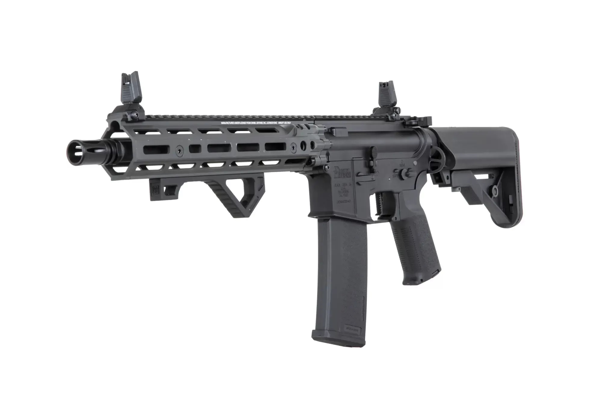Airsoftová puška Specna Arms Daniel Defense® RIS III 10,5'' SA-P27 PRIME™ Aster II ETU s bezkartáčovým motorem - šedá