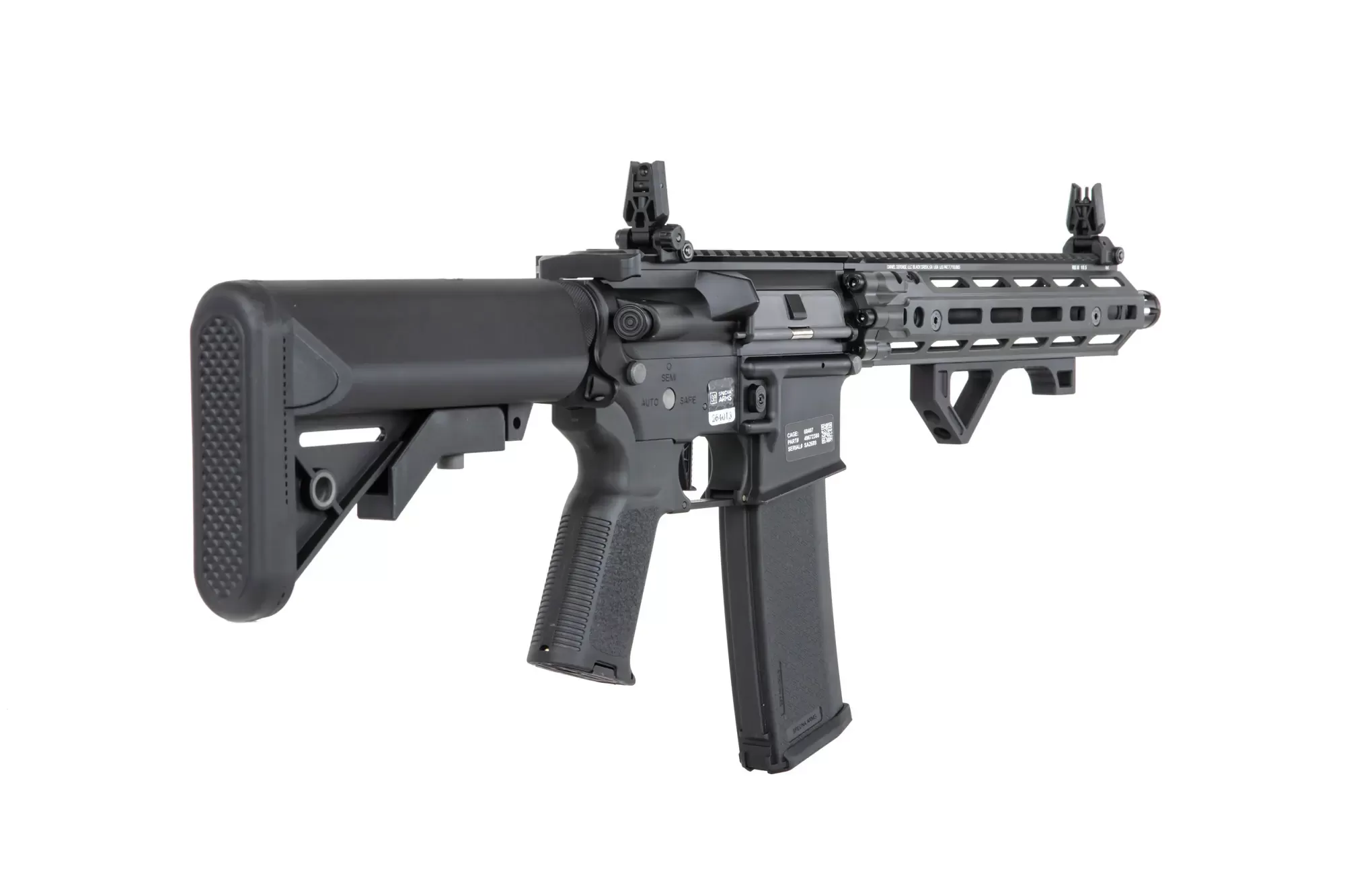 Airsoftová puška Specna Arms Daniel Defense® RIS III 10,5'' SA-P27 PRIME™ Aster II ETU s bezkartáčovým motorem - šedá