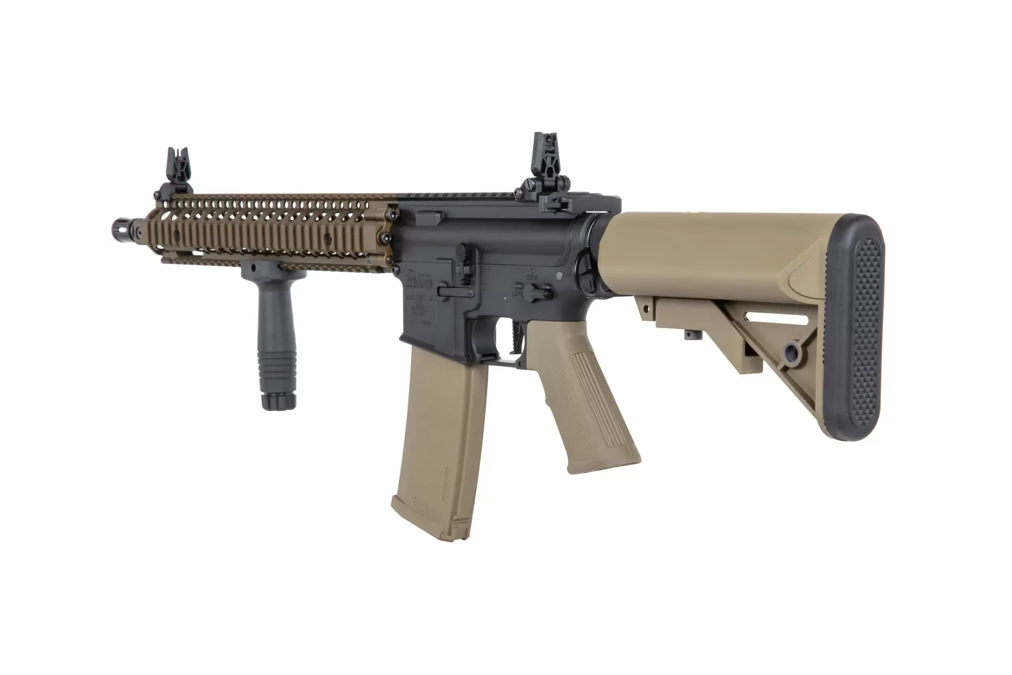 Airsoftová puška Specna Arms Daniel Defense® MK18 SA-P26 Prime™ Aster II ETU s bezkartáčovým motorem - Chaos Bronze