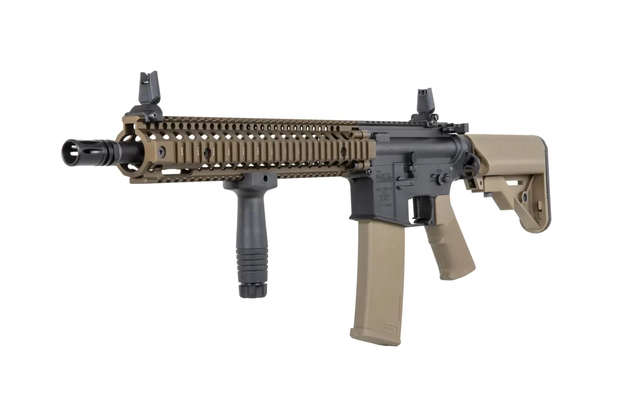 Airsoftová puška Specna Arms Daniel Defense® MK18 SA-P26 Prime™ Aster II ETU s bezkartáčovým motorem - Chaos Bronze