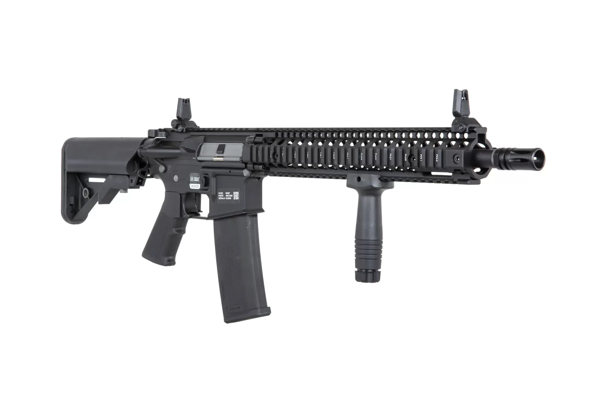 Airsoftová puška Specna Arms Daniel Defense® MK18 SA-P26 Prime™ Aster II ETU s bezkartáčovým motorem - černá