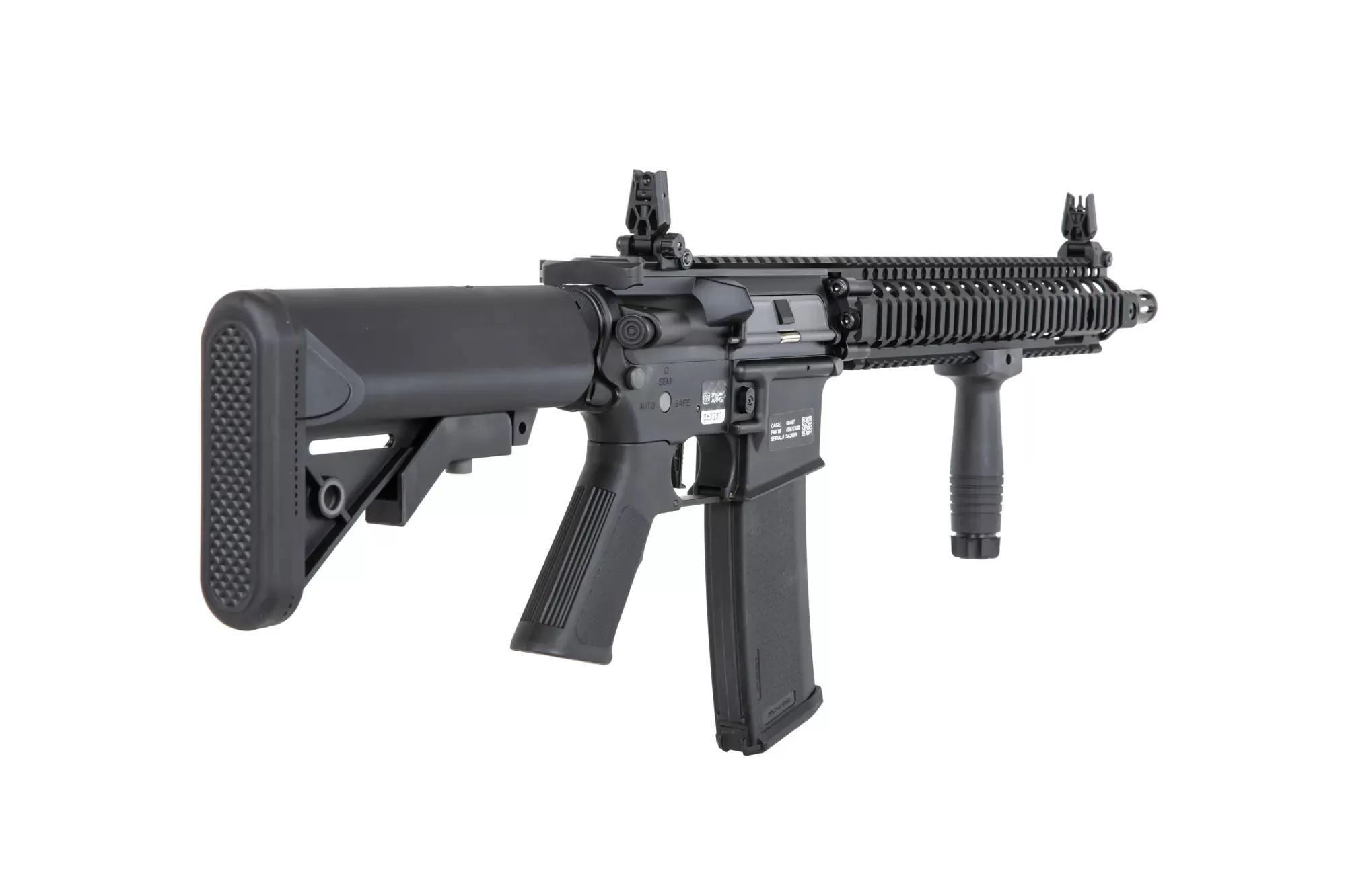 Airsoftová puška Specna Arms Daniel Defense® MK18 SA-P26 Prime™ Aster II ETU s bezkartáčovým motorem - černá