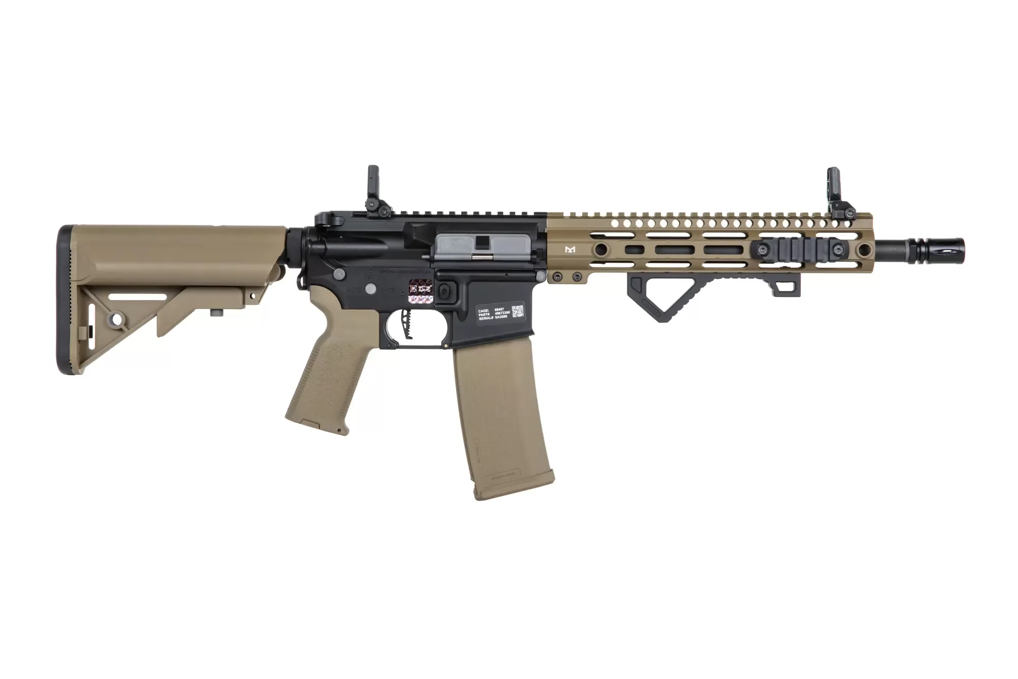 Airsoftová puška Specna Arms SA-P20 Prime™ Aster II ETU s bezkartáčovým motorem - Half-Tan