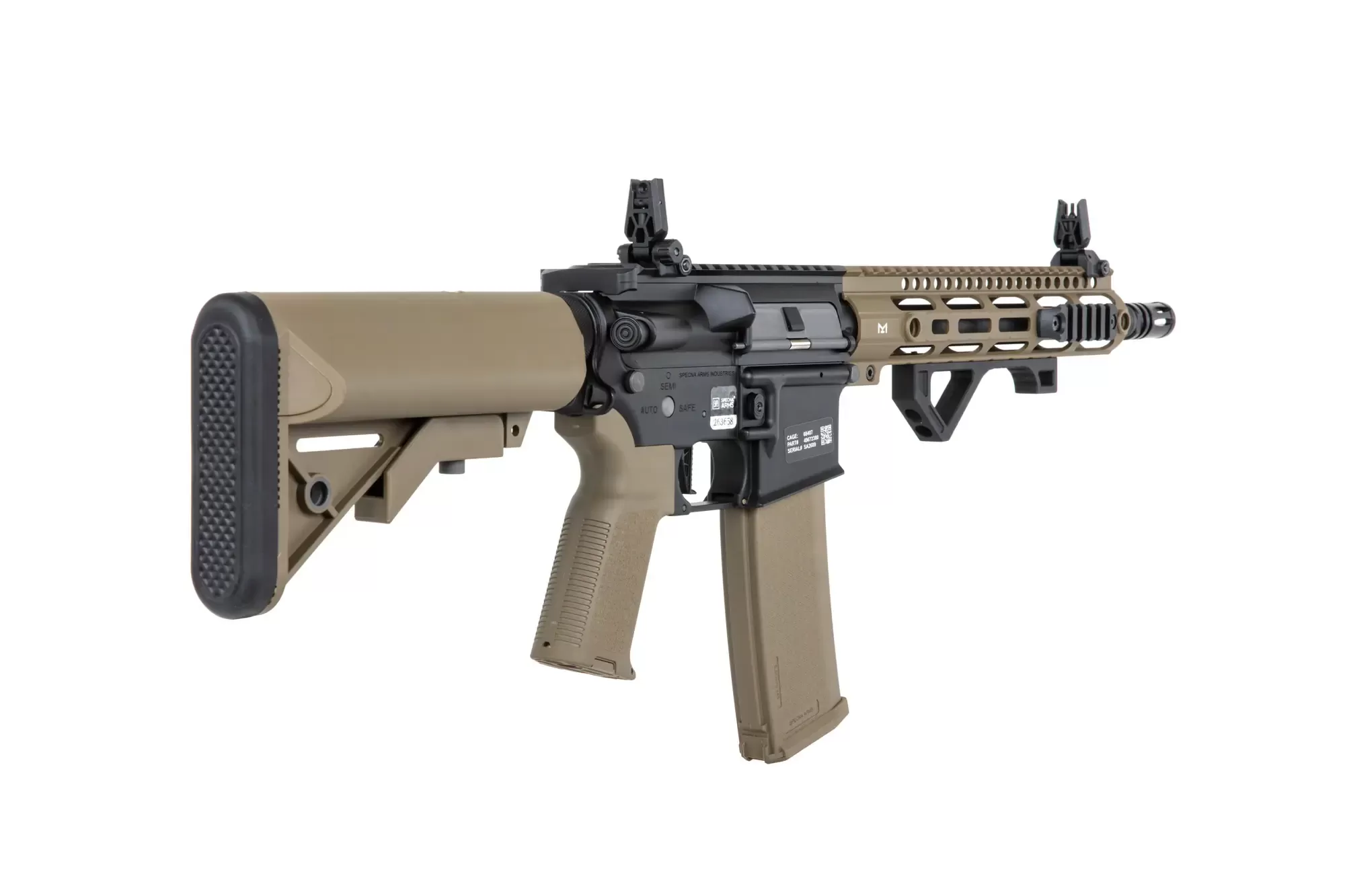 Airsoftová puška Specna Arms SA-P20 Prime™ Aster II ETU s bezkartáčovým motorem - Half-Tan